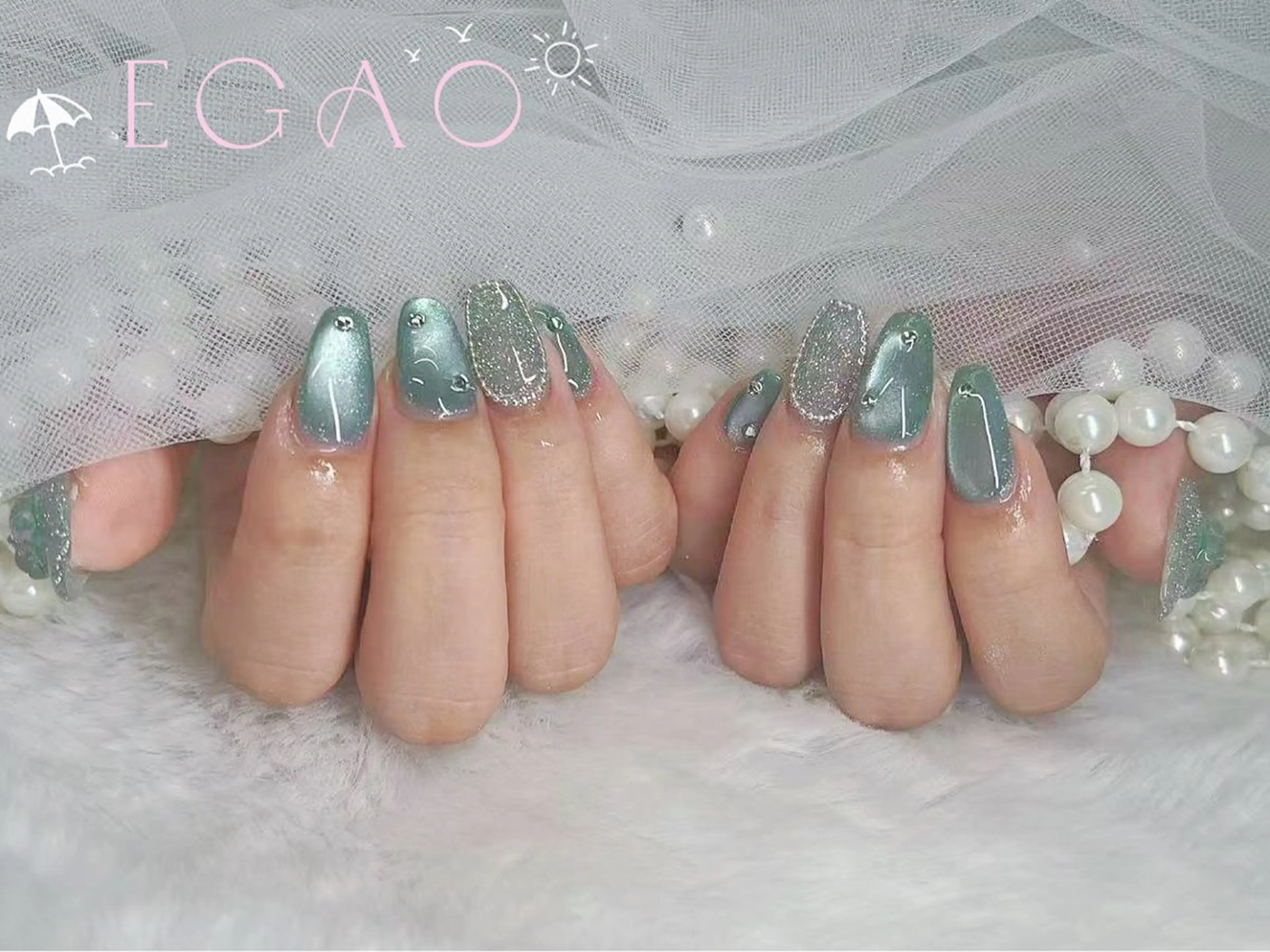 ネイル アートネイル フットネイル フレンチネイル ジェルネイル グラデーション Egao Nail Salonのネイルデザイン