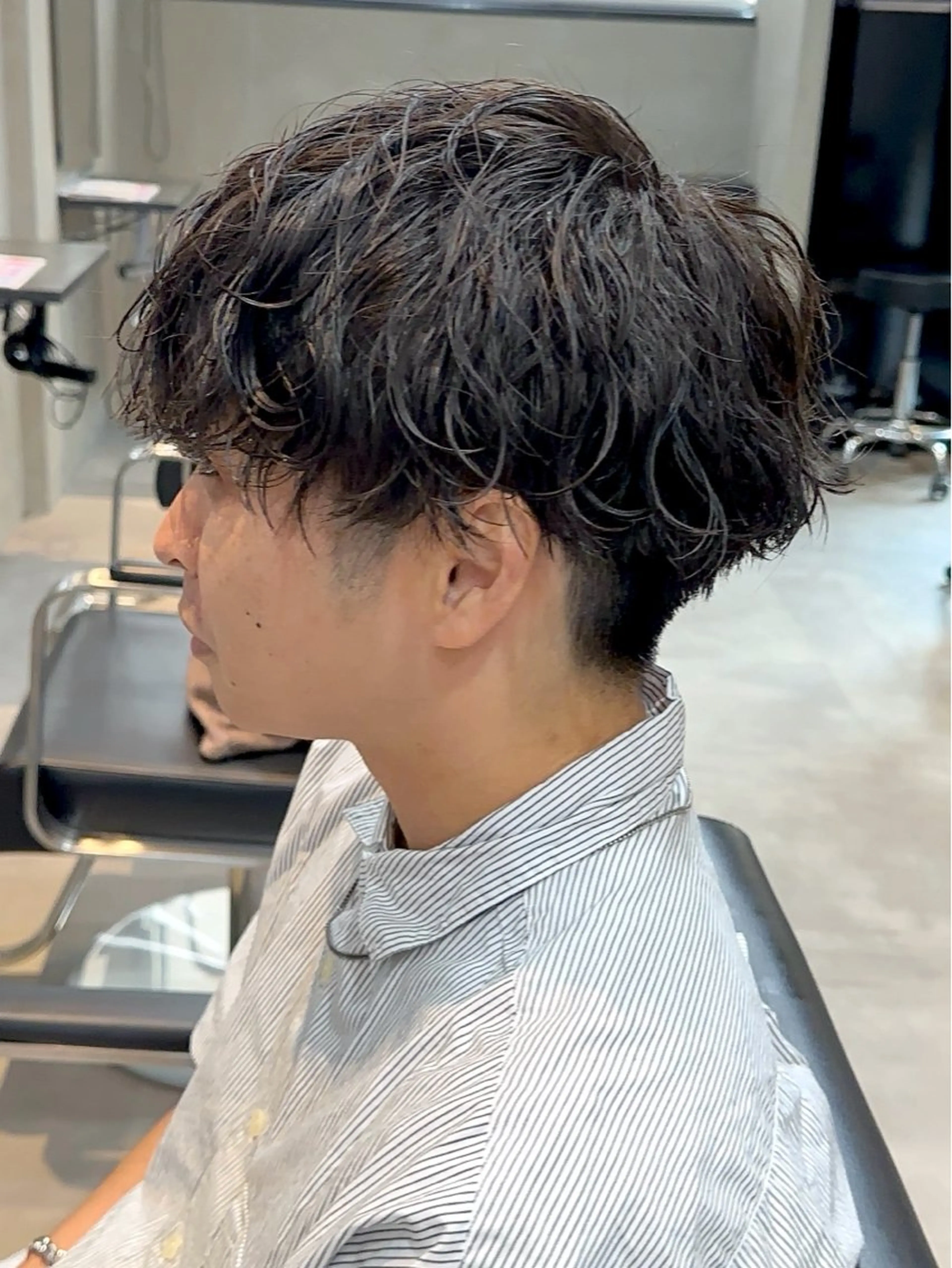 パーマ メンズ メンズパーマ 波巻きパーマ カット パーマ 大阪/豊中/ ちぇるのヘアスタイル