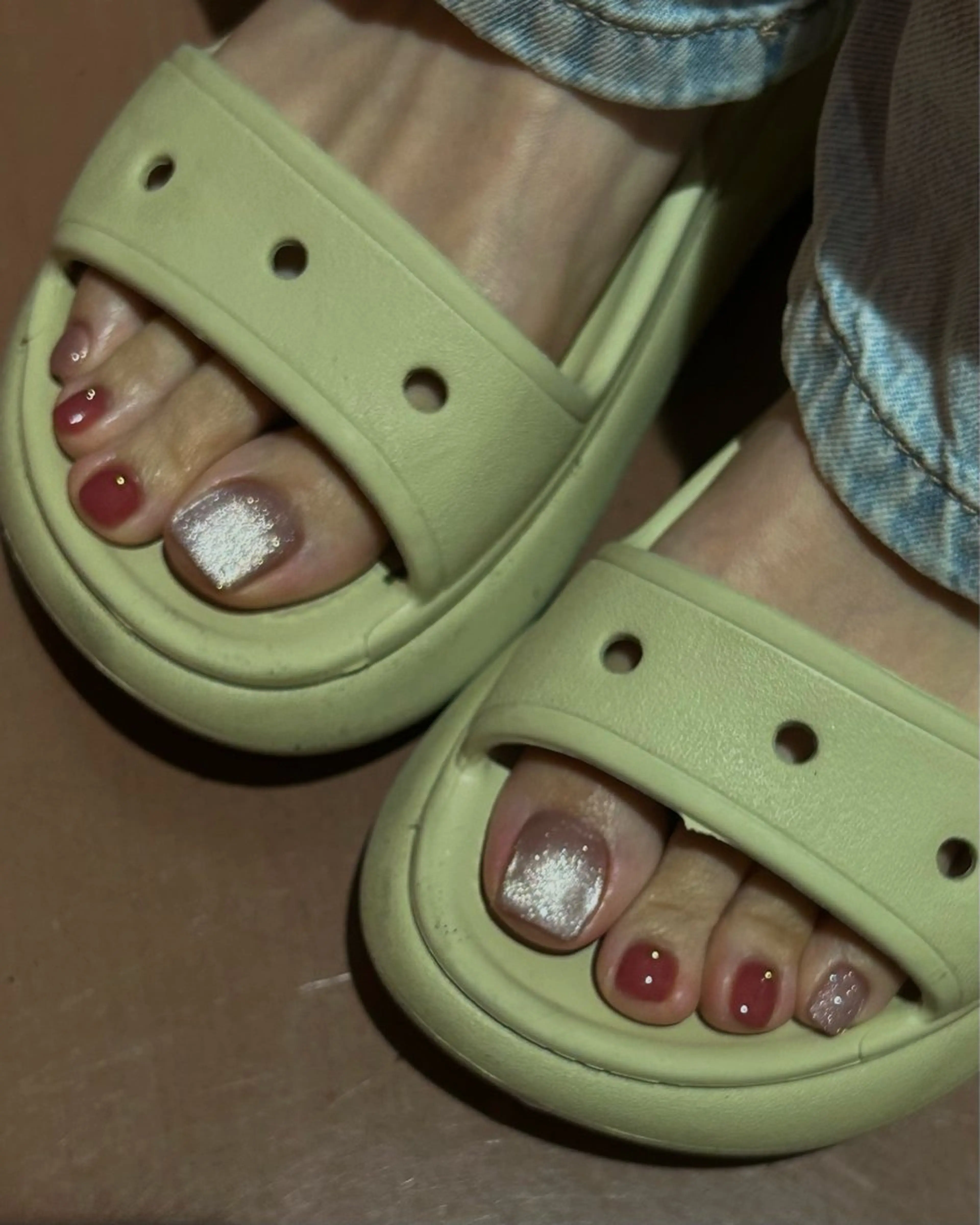 ネイル アートネイル フットネイル マグネットネイル シンプルネイル 🖤Kitty川越店 Jr.さゆり🖤のネイルデザイン