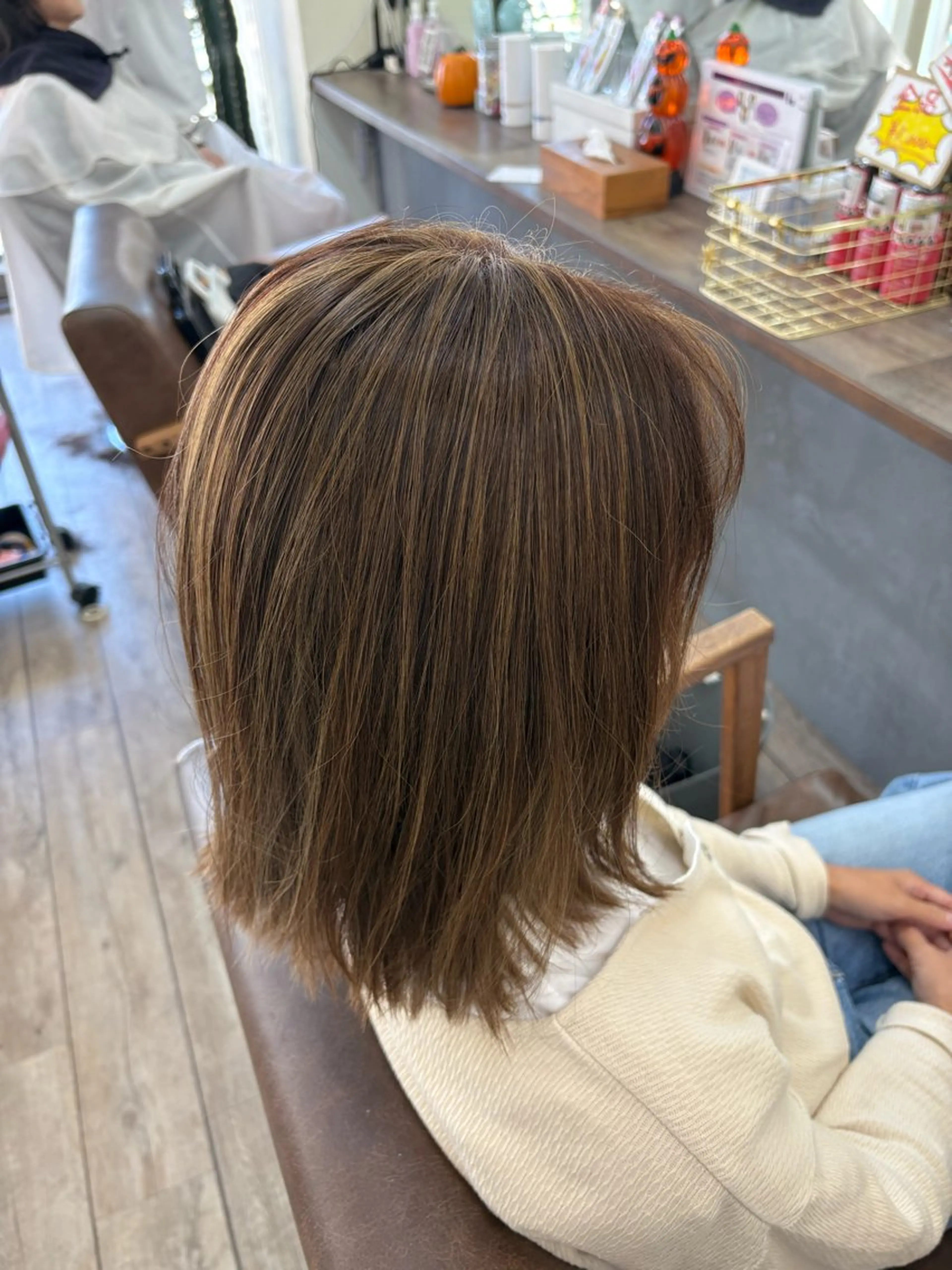 カラー ダブルカラー ハイライトカラー ヘアカラー トリートメント エクステ/大須/黒坂 佳乃のヘアスタイル