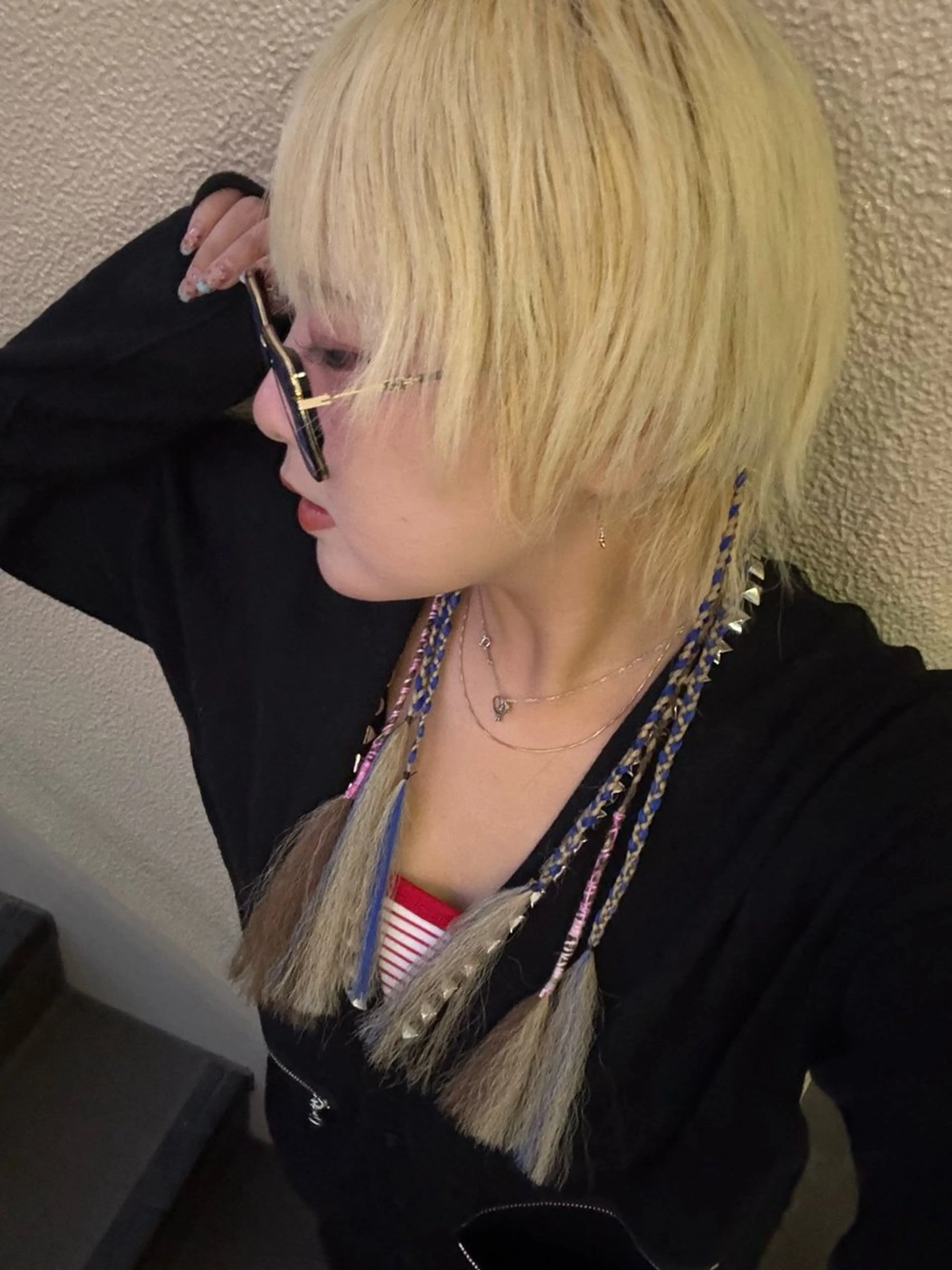 ショート 暖色カラー❤️横浜 エクステらん🦖のヘアスタイル