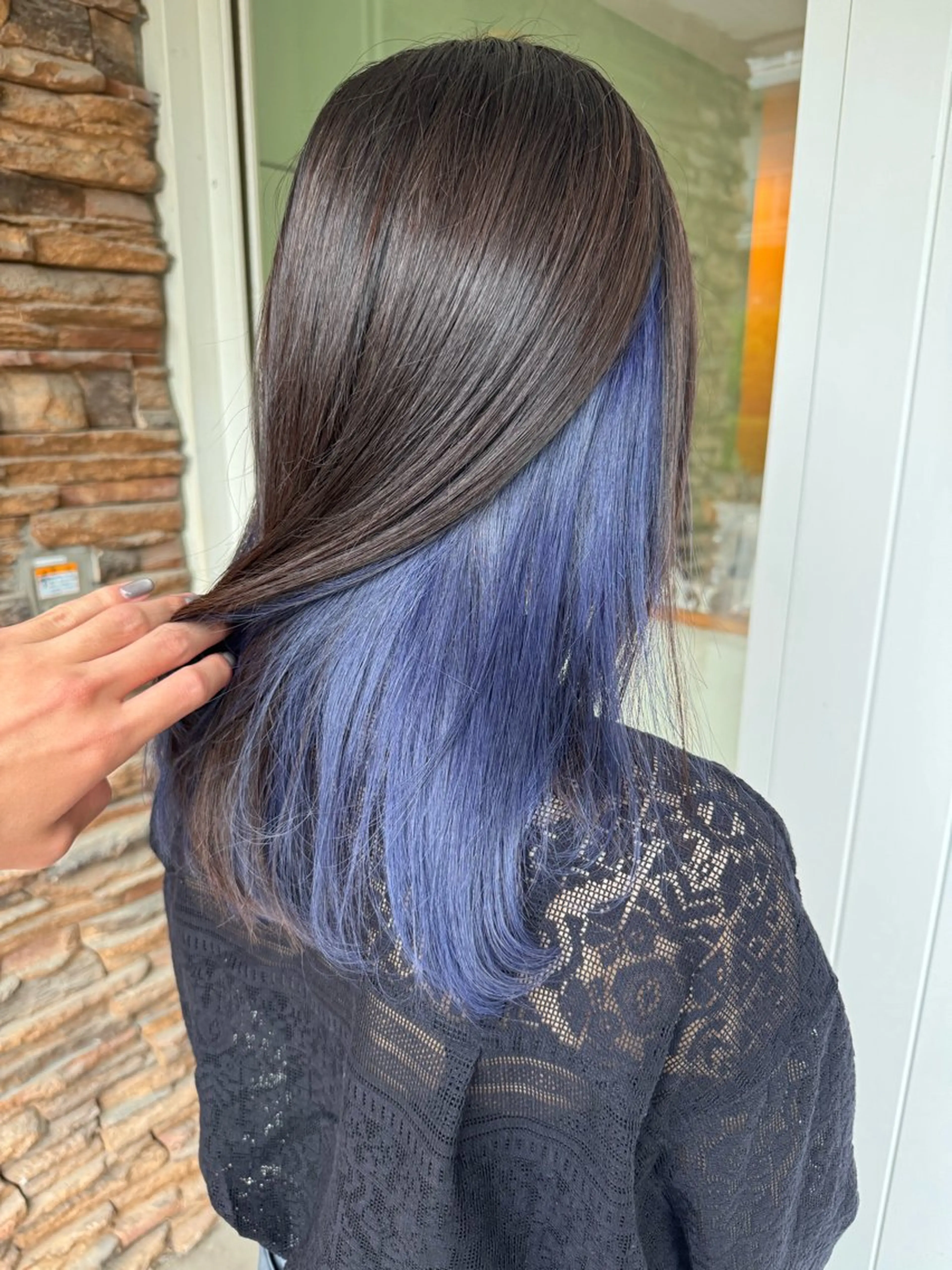 セミロング カット ヘアカラー 小村 誠也のヘアスタイル