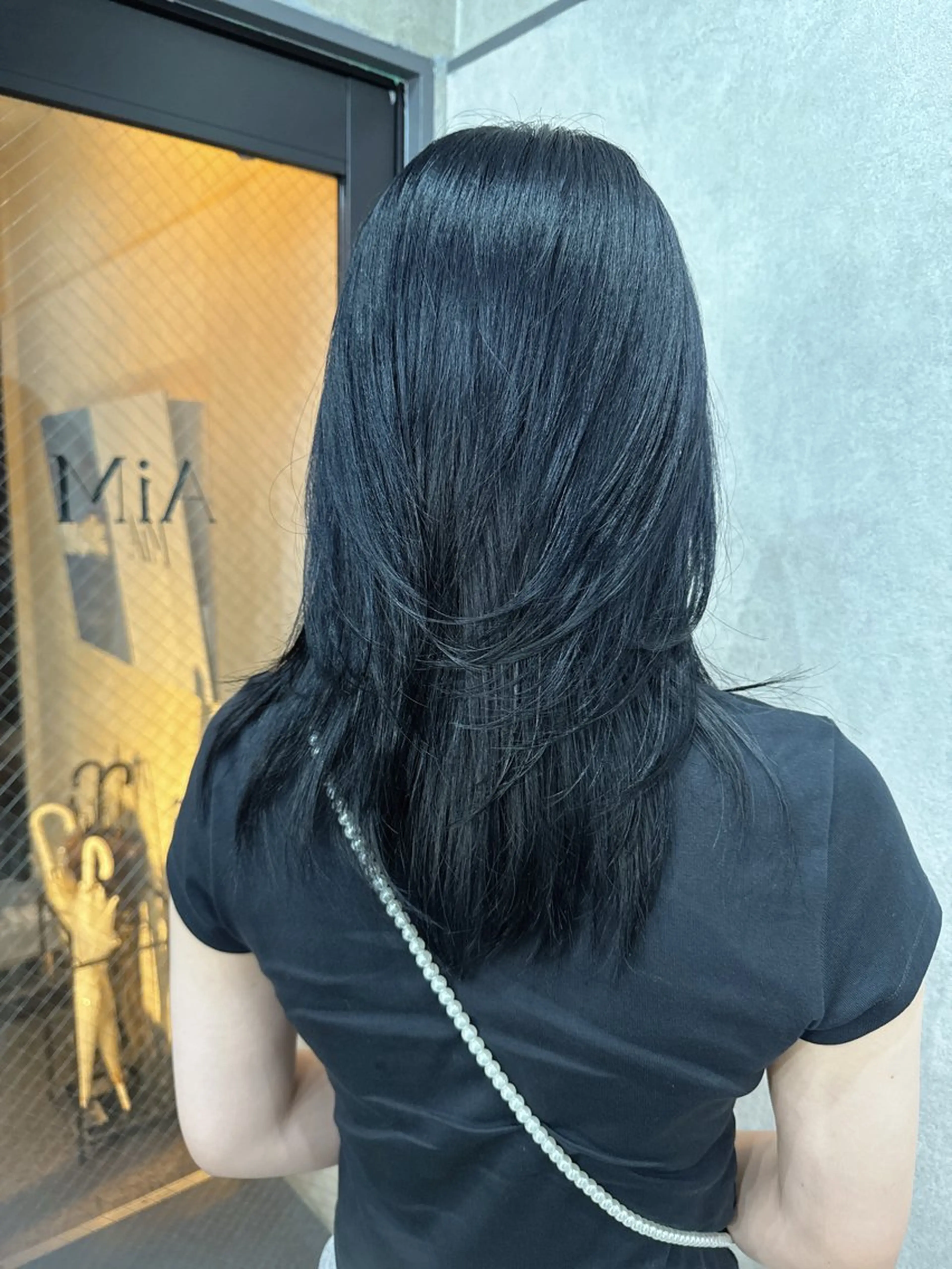 セミロング カラー レイヤーカット AIRI layer cut hairのヘアスタイル