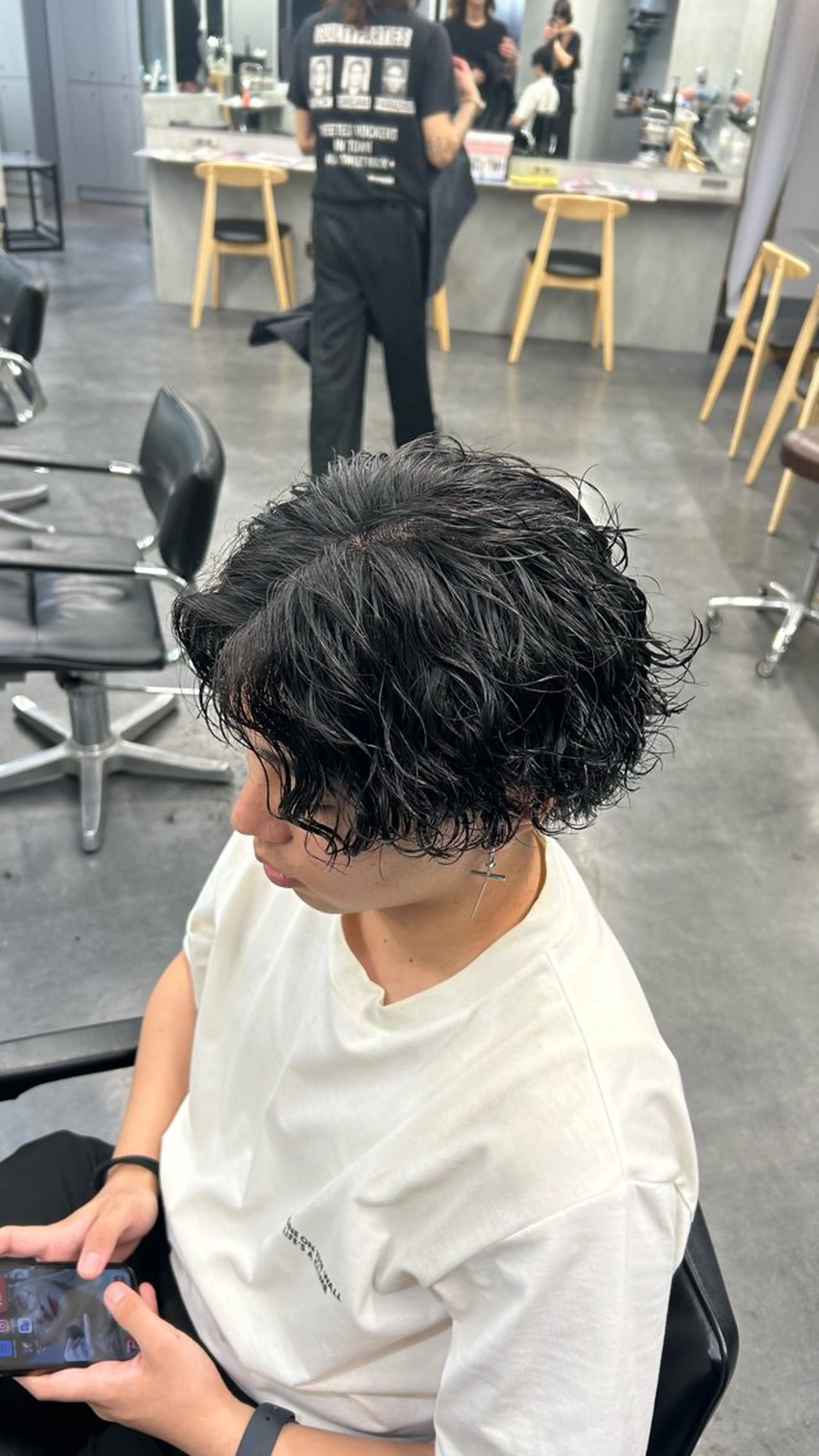 パーマ メンズ 藤平海音/fifth PARKのヘアスタイル