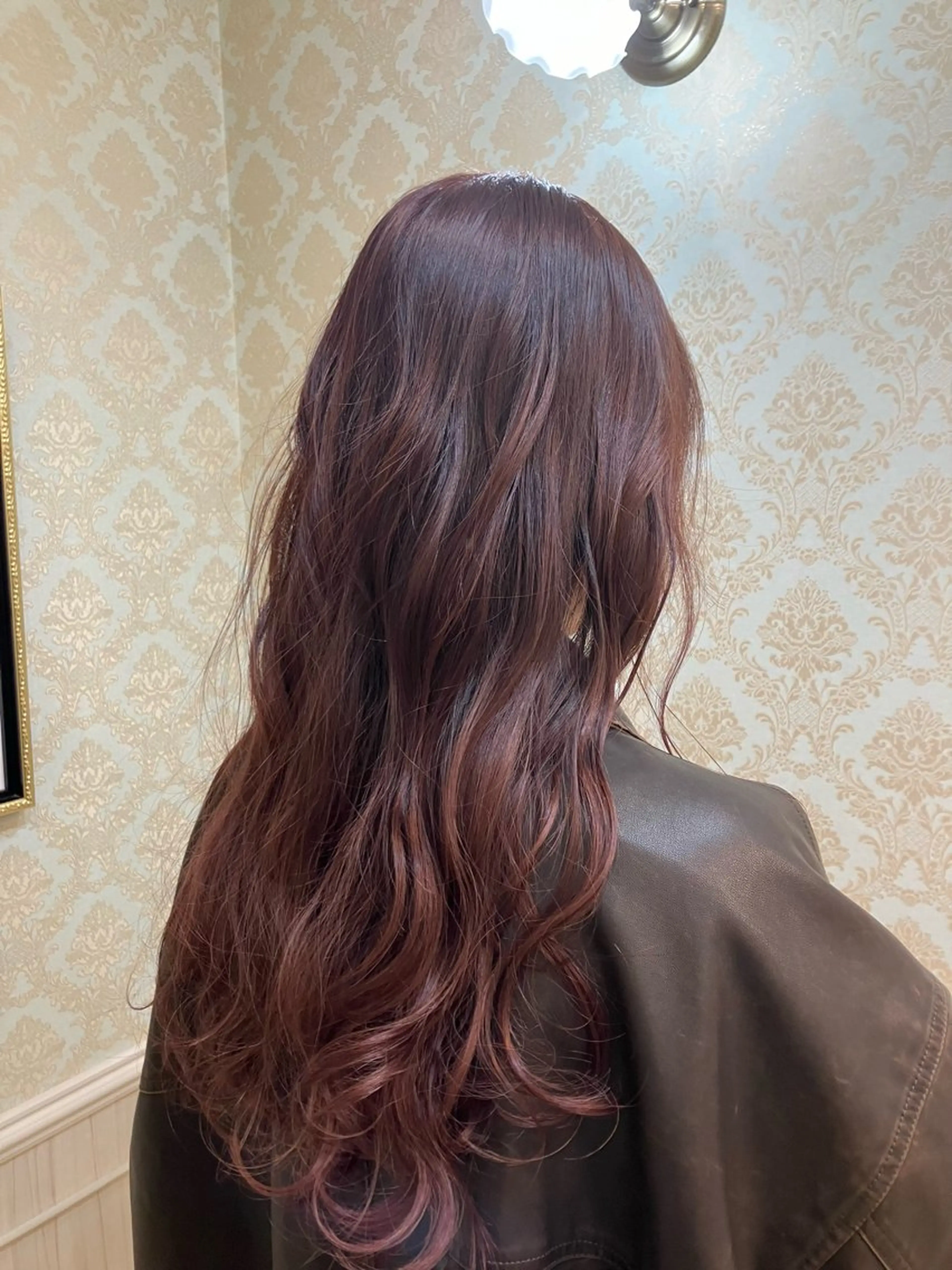 ロング カラー ブラウンカラー ピンクカラー ピンクブラウン ヘアカラー Tink 橋本 青空のヘアスタイル