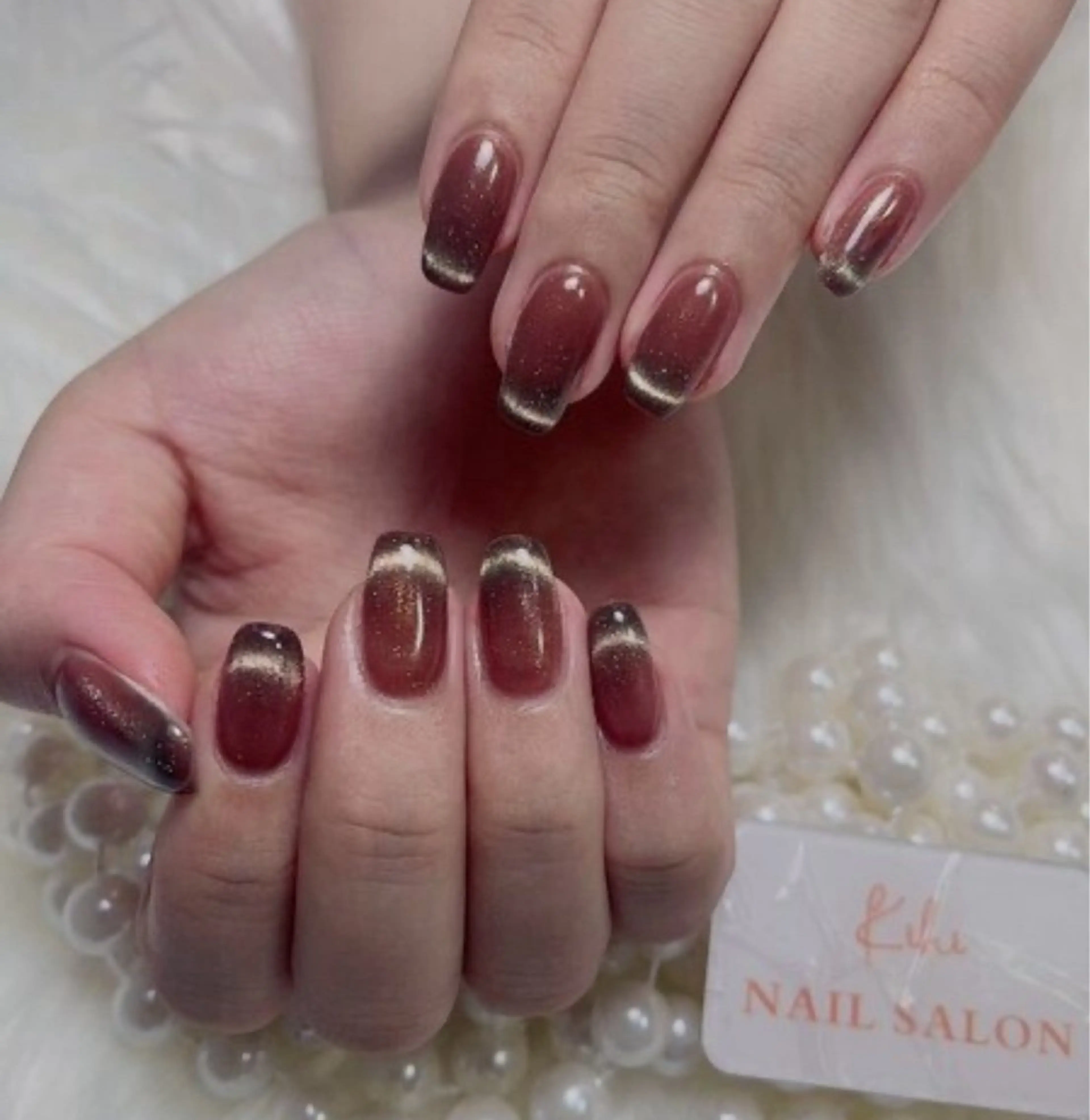 ネイル アートネイル フレンチネイル ジェルネイル グラデーション 韓国ネイル 村中 ハナのネイルデザイン