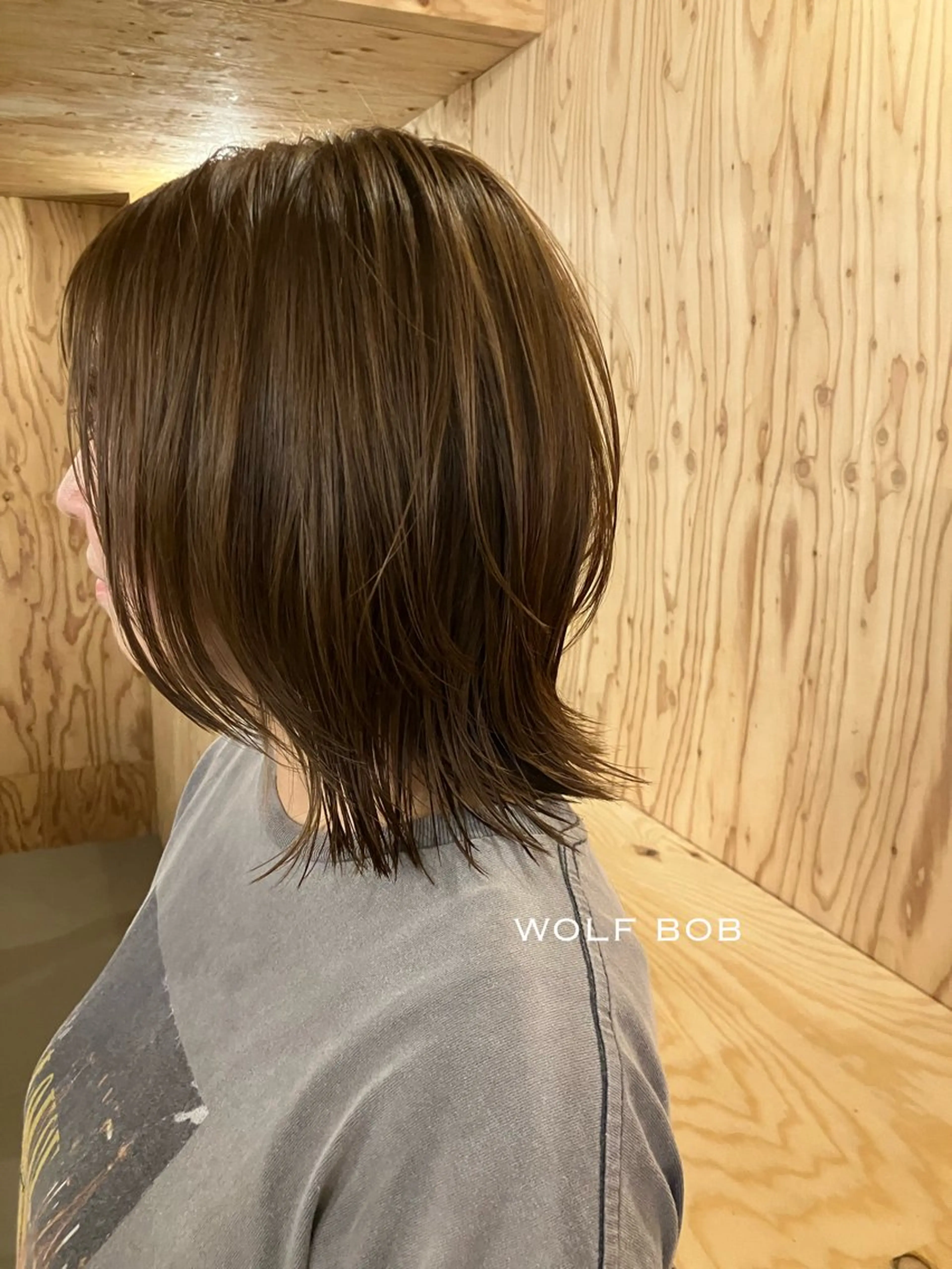 ミディアム ボブ ウルフカット ウルフボブ カット OCHIAI KEISUKEのヘアスタイル