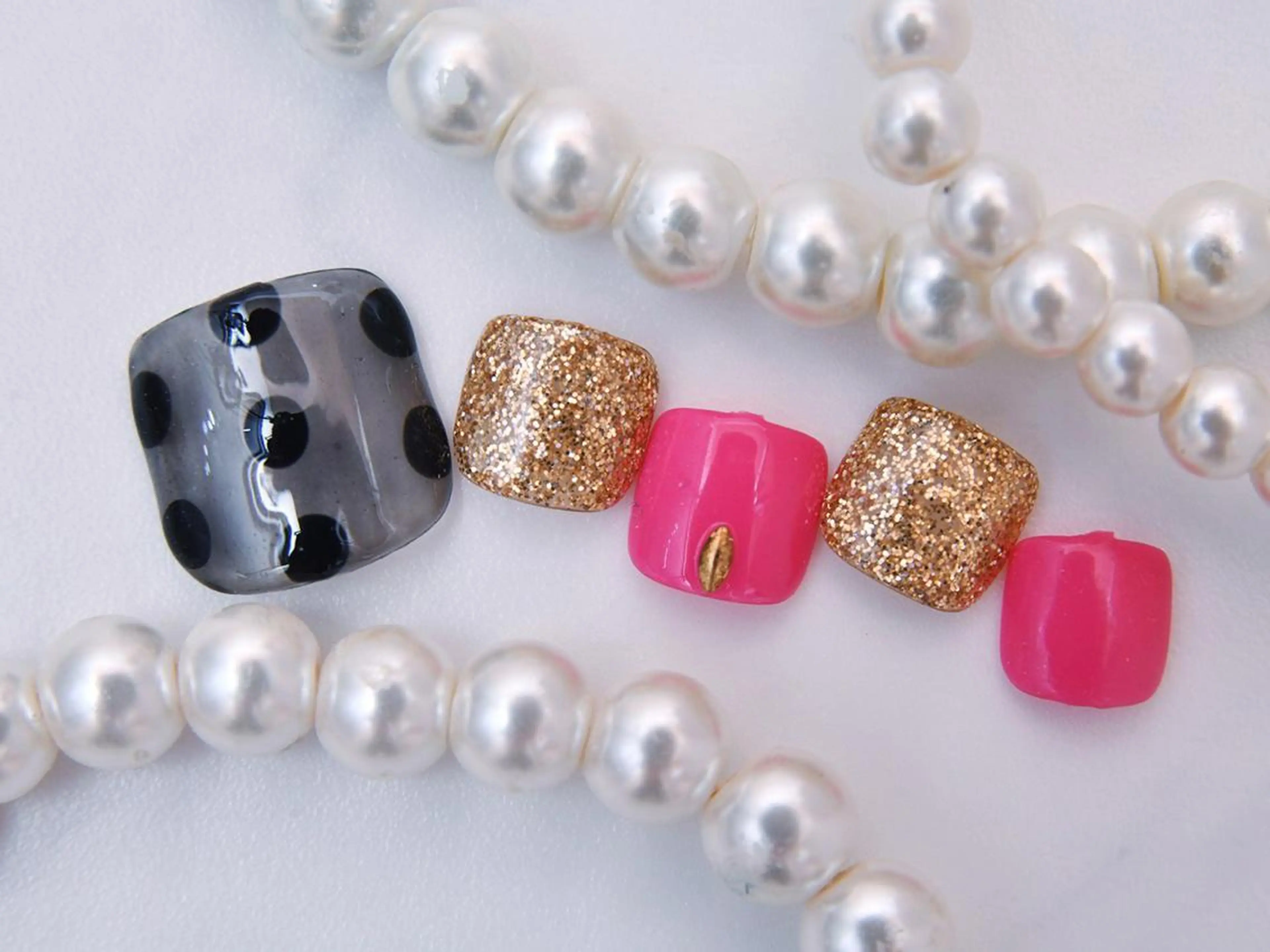 ネイル 桜ネイル 長さ出し フットネイル スカルプネイル 💗🪽Tiary Nail🪽💗のネイルデザイン