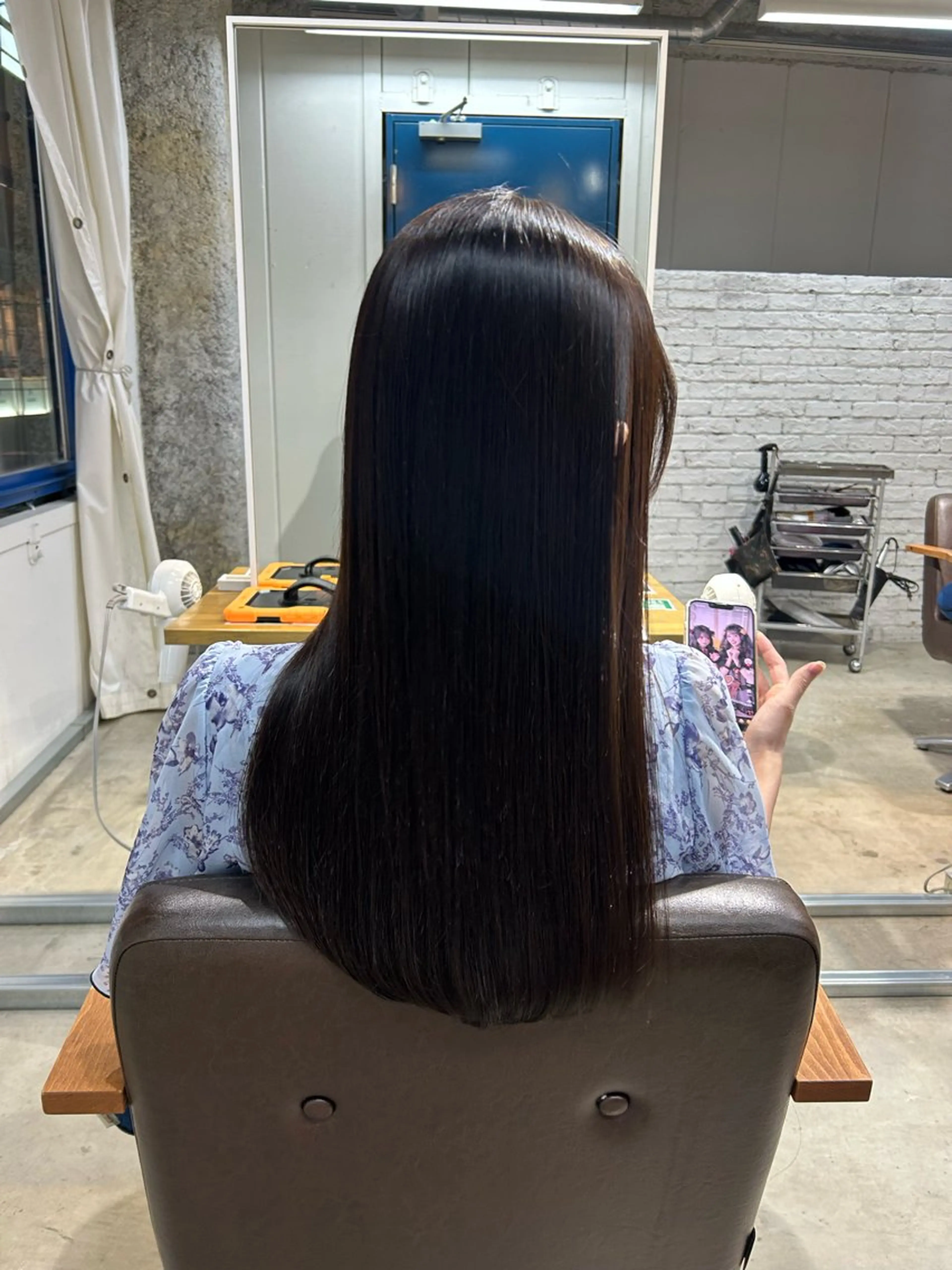 ロング 縮毛矯正 ま なのヘアスタイル