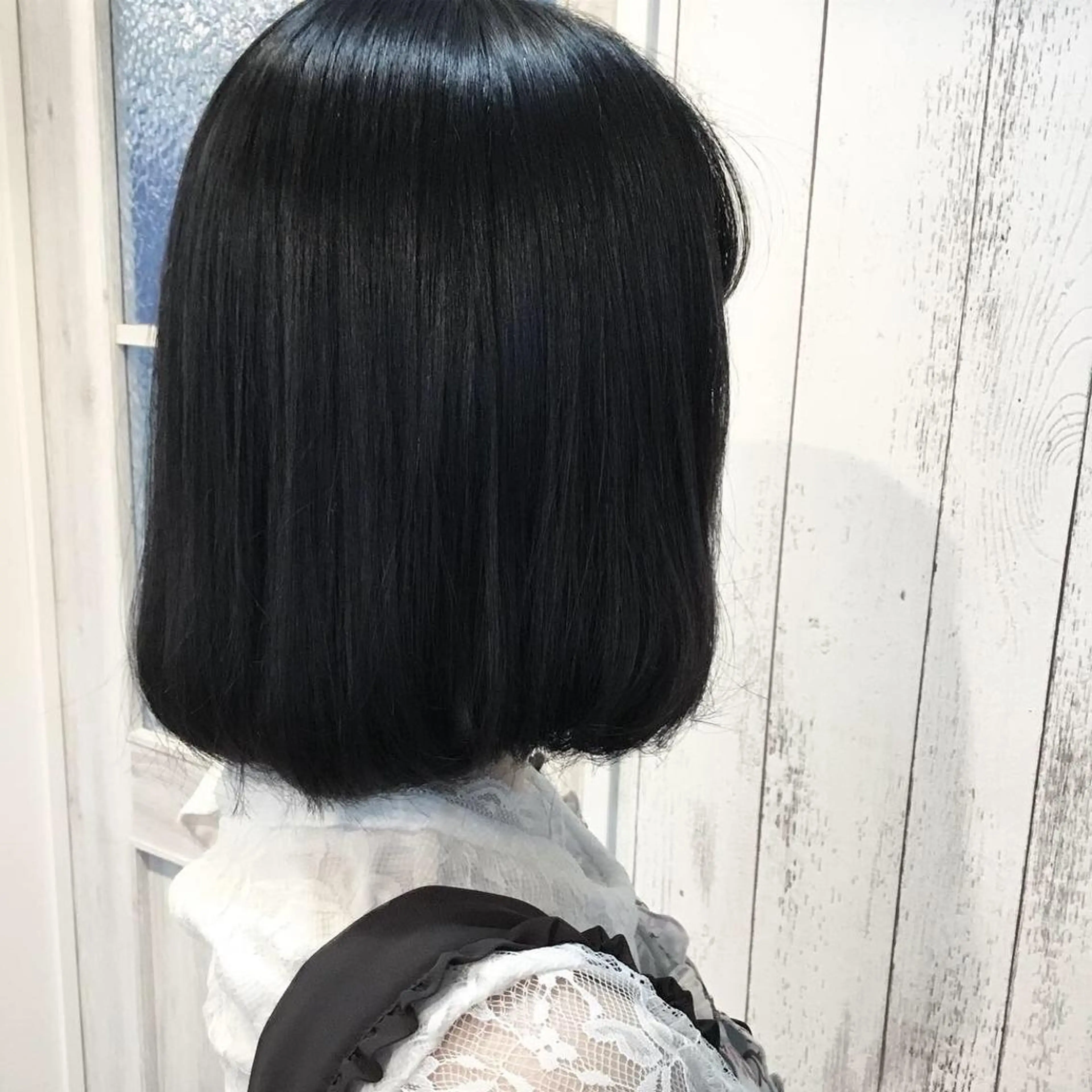 ミディアム カラー パーマ 金崎 新吾のヘアスタイル