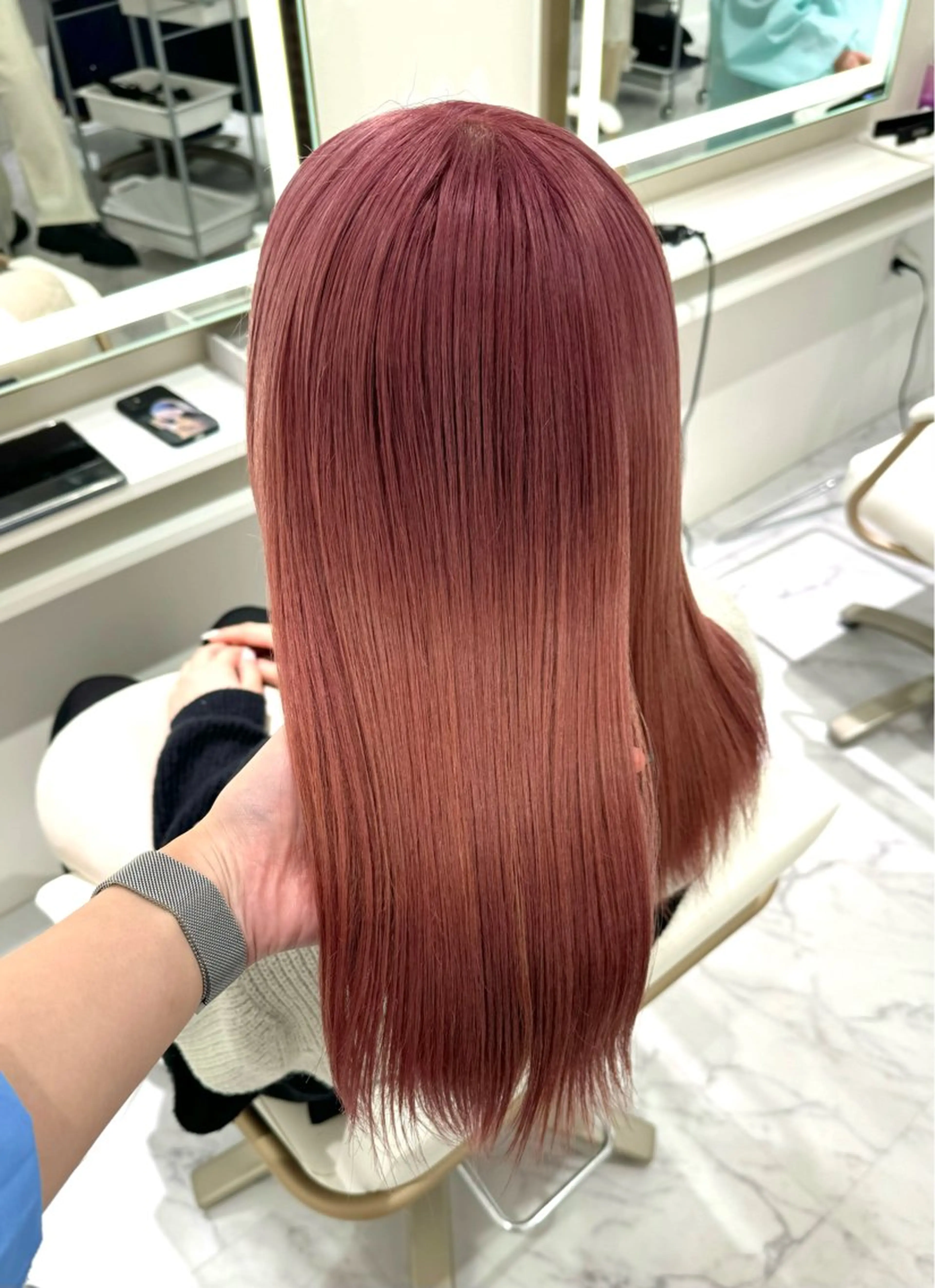 ロング カラー ヘアカラー ParveMix🍀 藤原愛未のヘアスタイル