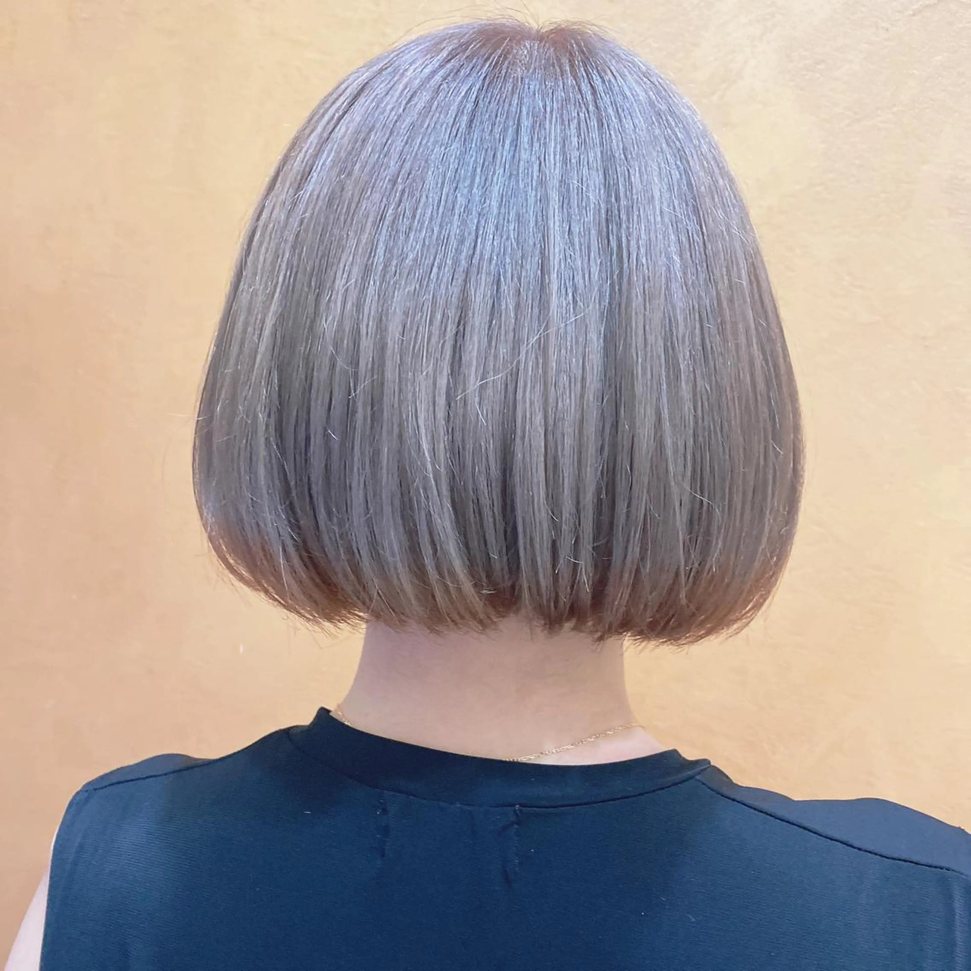 ミディアム ヘアカラー 山口 明日花のヘアスタイル