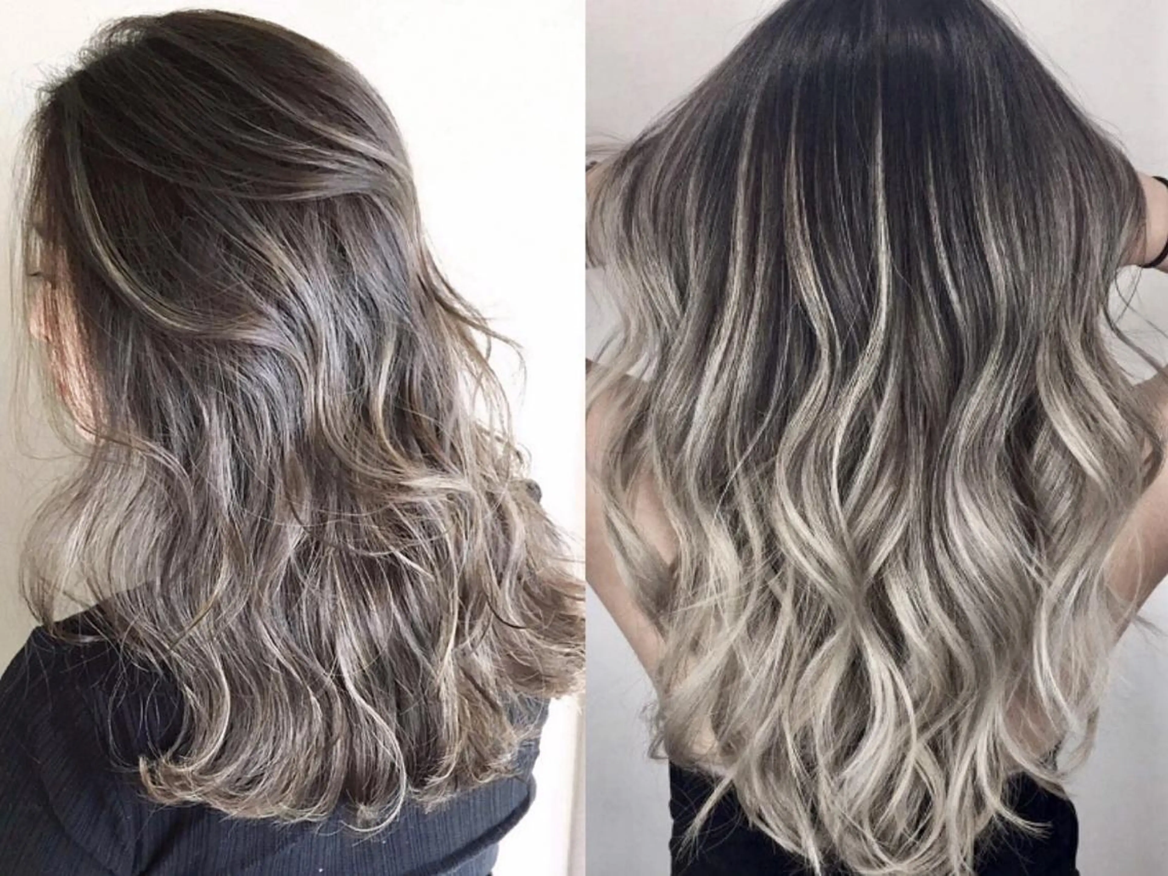 ロング カラー パーマ ヘアアレンジ チビ編み込みエクステ シールEXどぅ〜すのヘアスタイル