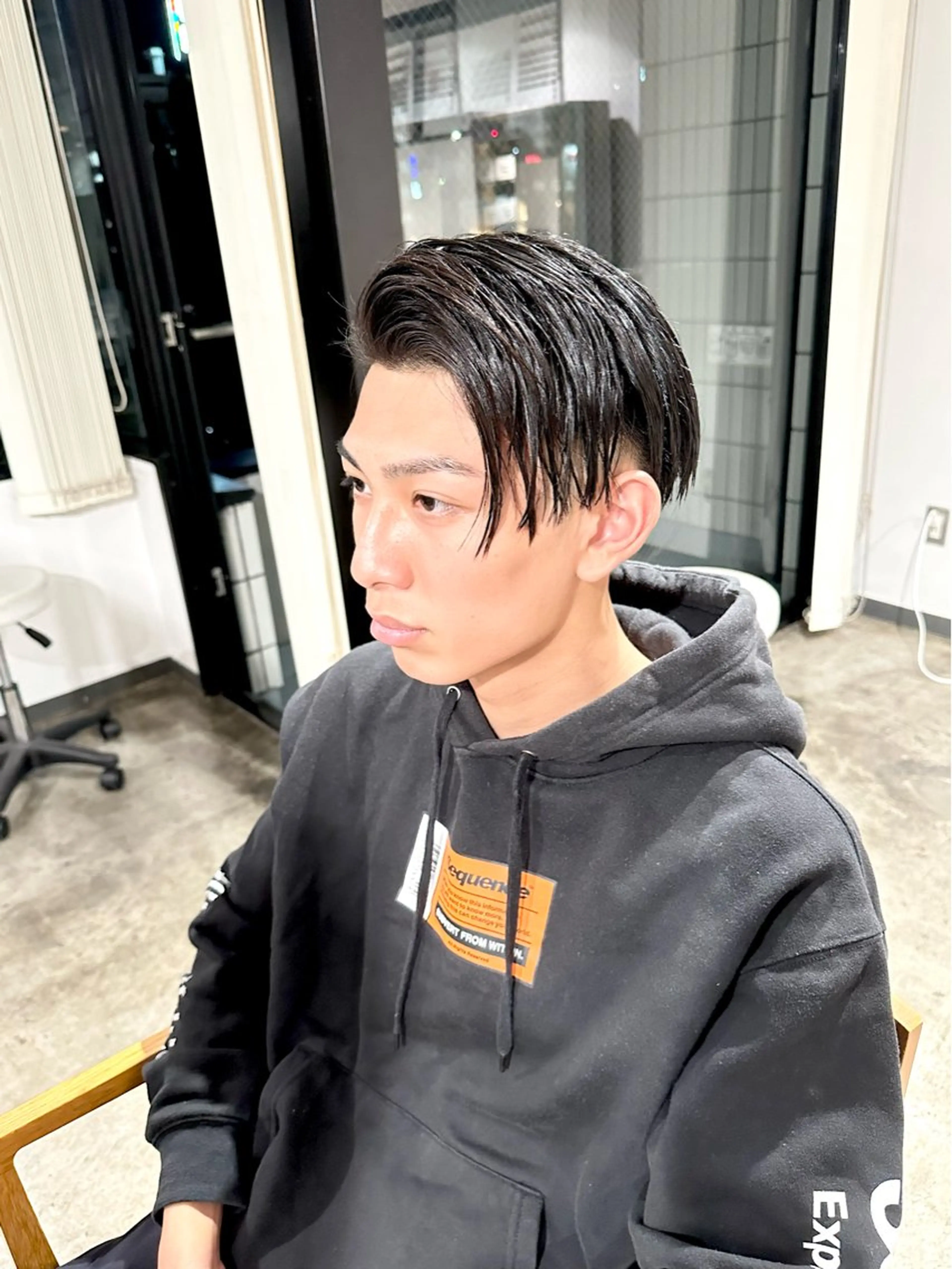 メンズ フェードカット 七三 スキンフェード 刈り上げ カット 骨格補正施術/メンズ 専門美容師/YUYAのヘアスタイル