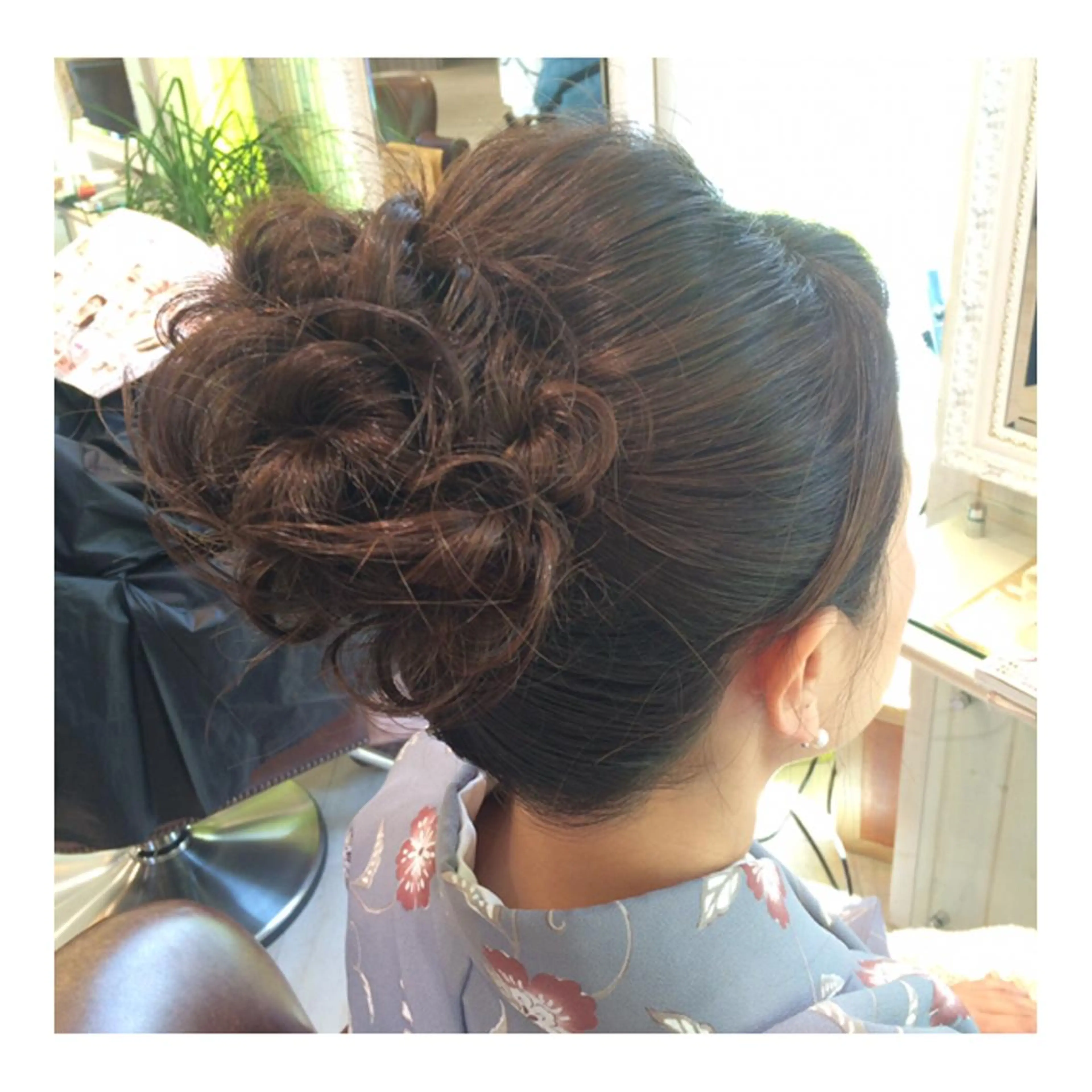 ミディアム セミロング ロング ヘアアレンジ 若林 美由希のヘアスタイル