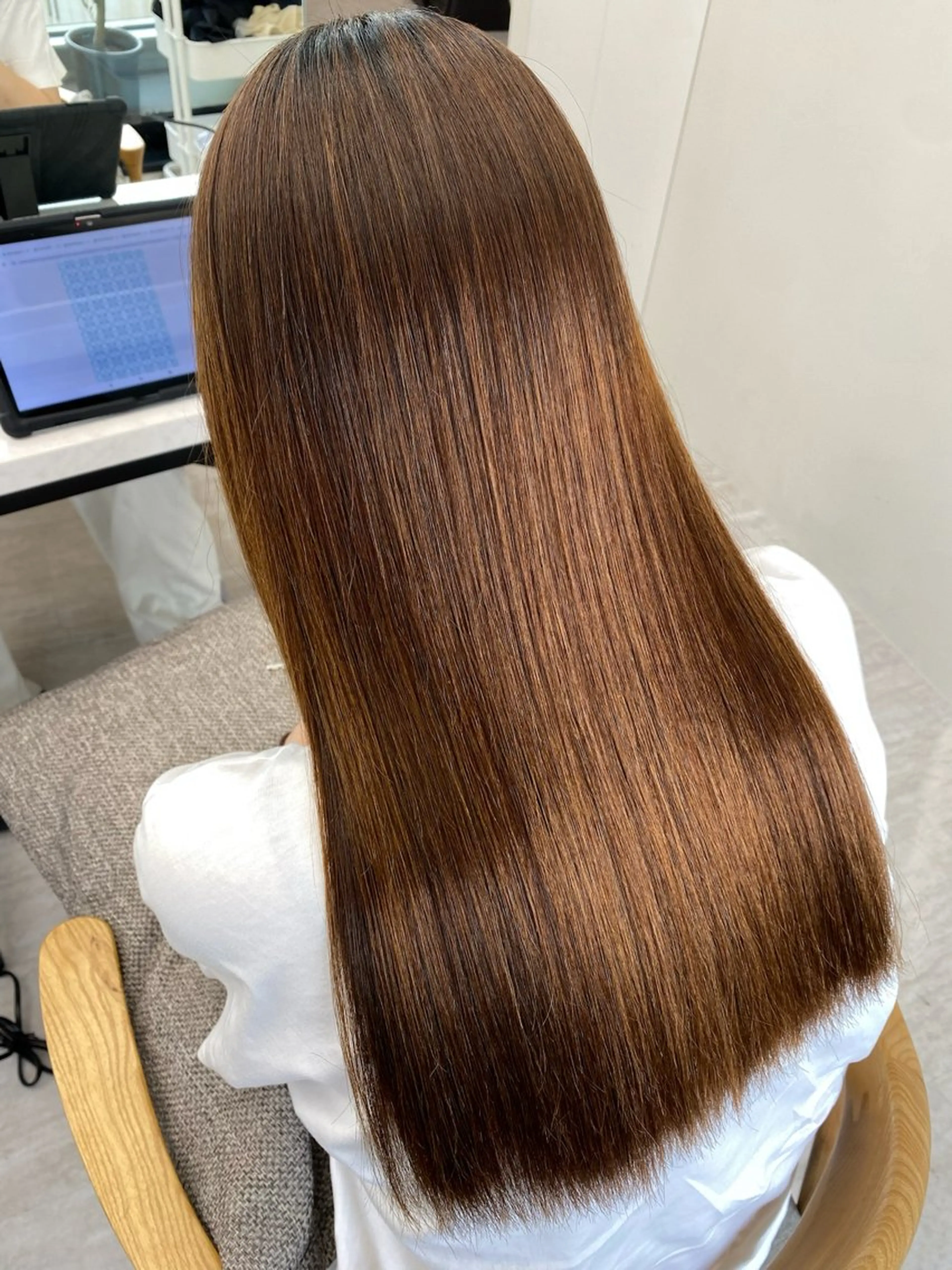 ロング パーマ 縮毛矯正 縮毛矯正 AISA viewNAGOYAのヘアスタイル