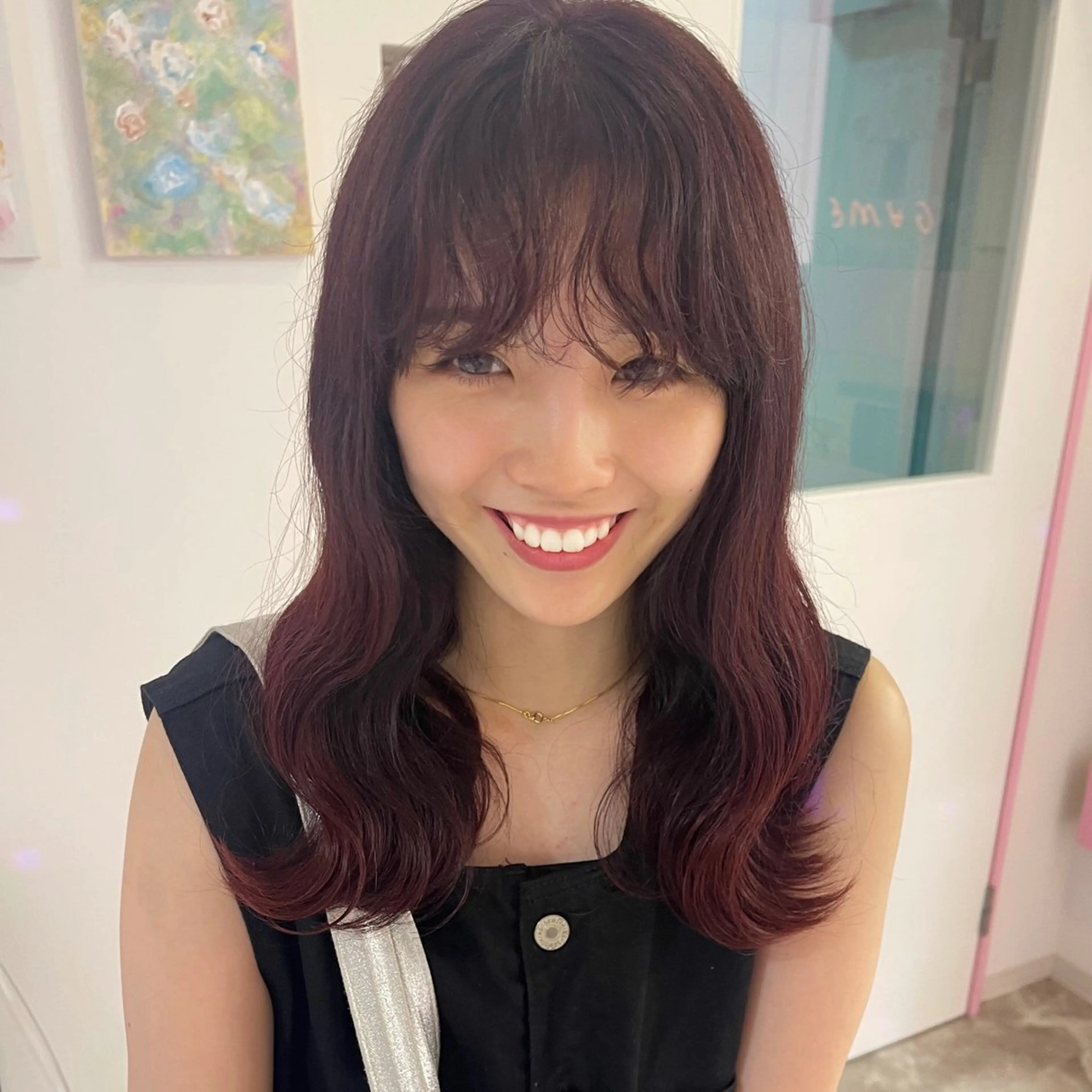 ロング カラー ヘアカラー 🎀ミルクティー/暖 色×レイヤー/マリアのヘアスタイル