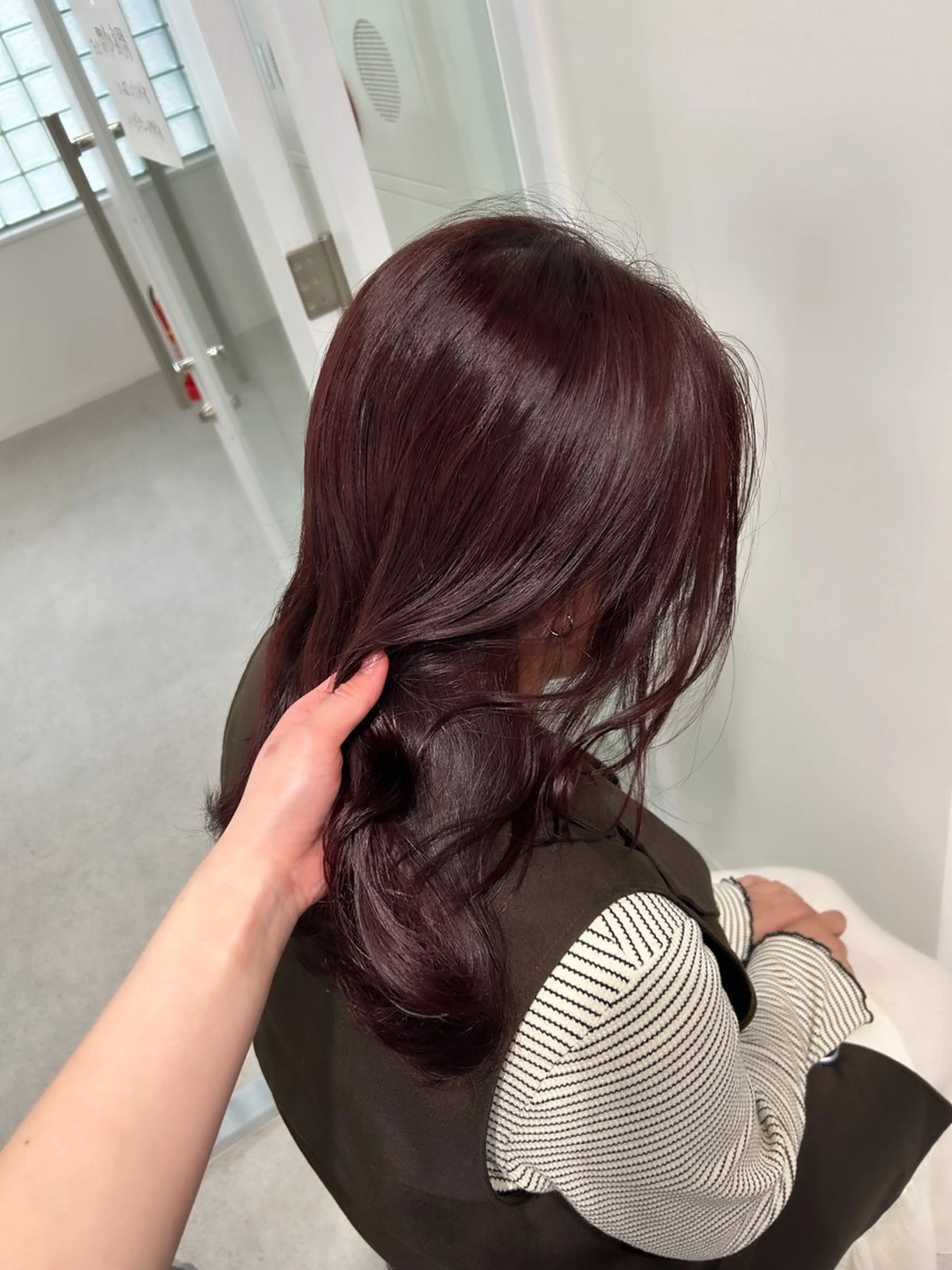 セミロング カラー 愛結 暖色カラー🎀🩰のヘアスタイル