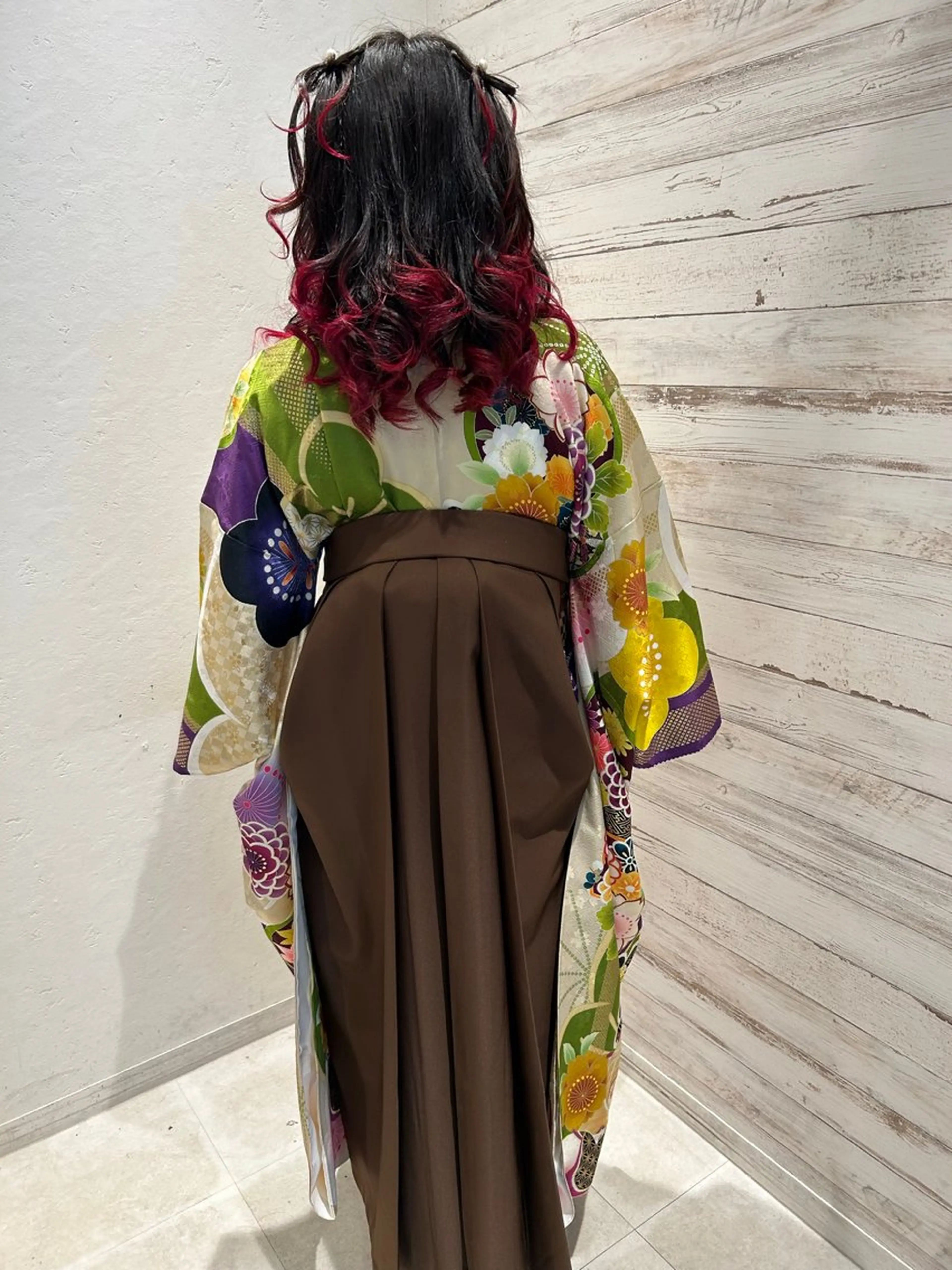 ロング カラー 卒業式のヘアスタイル 髪質改善/縮毛矯正 ツヤ髪🩷さつきのヘアスタイル