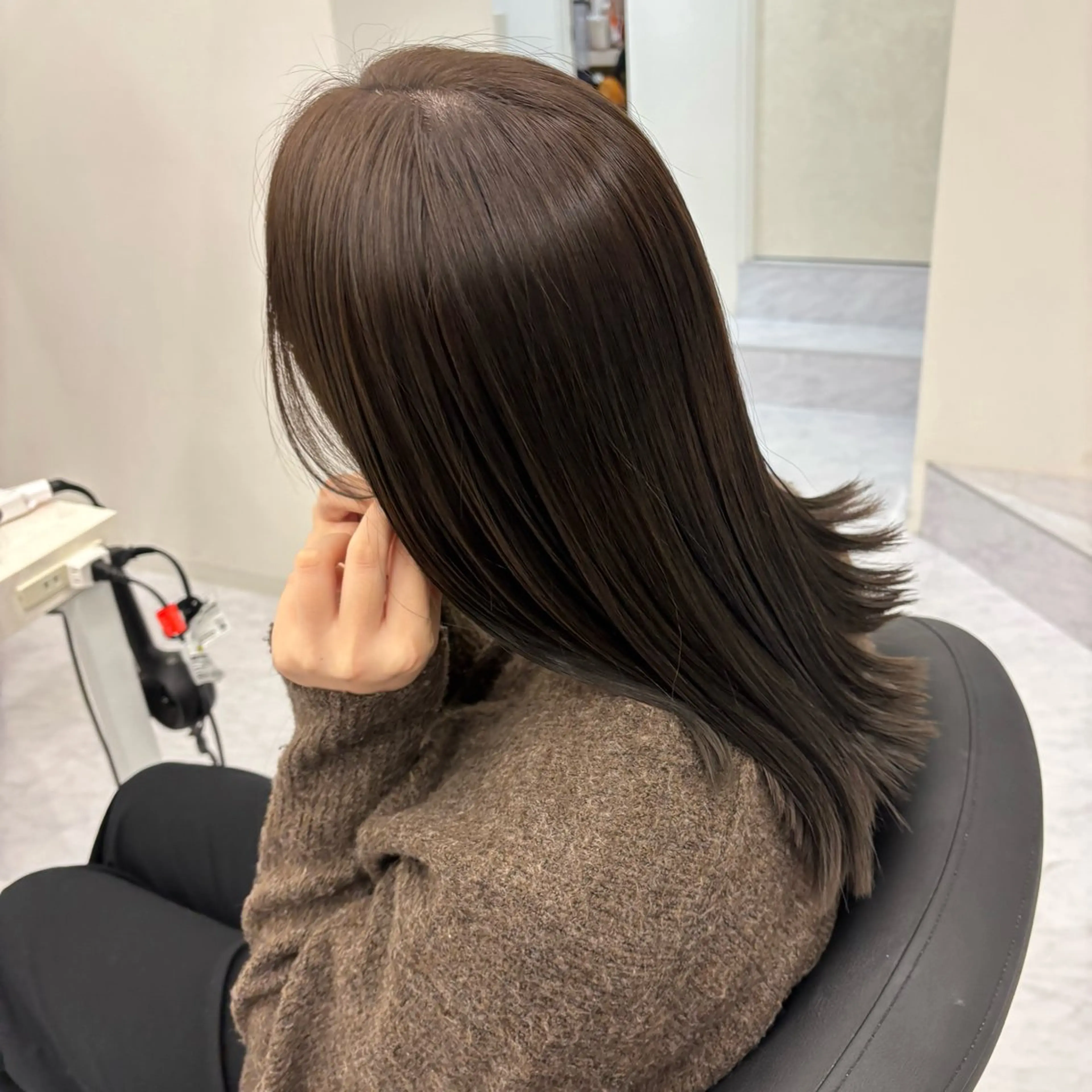 ミディアム カラー ヘアカラー 🎀レイヤー×透明感 カラー🎀Ayanoのヘアスタイル