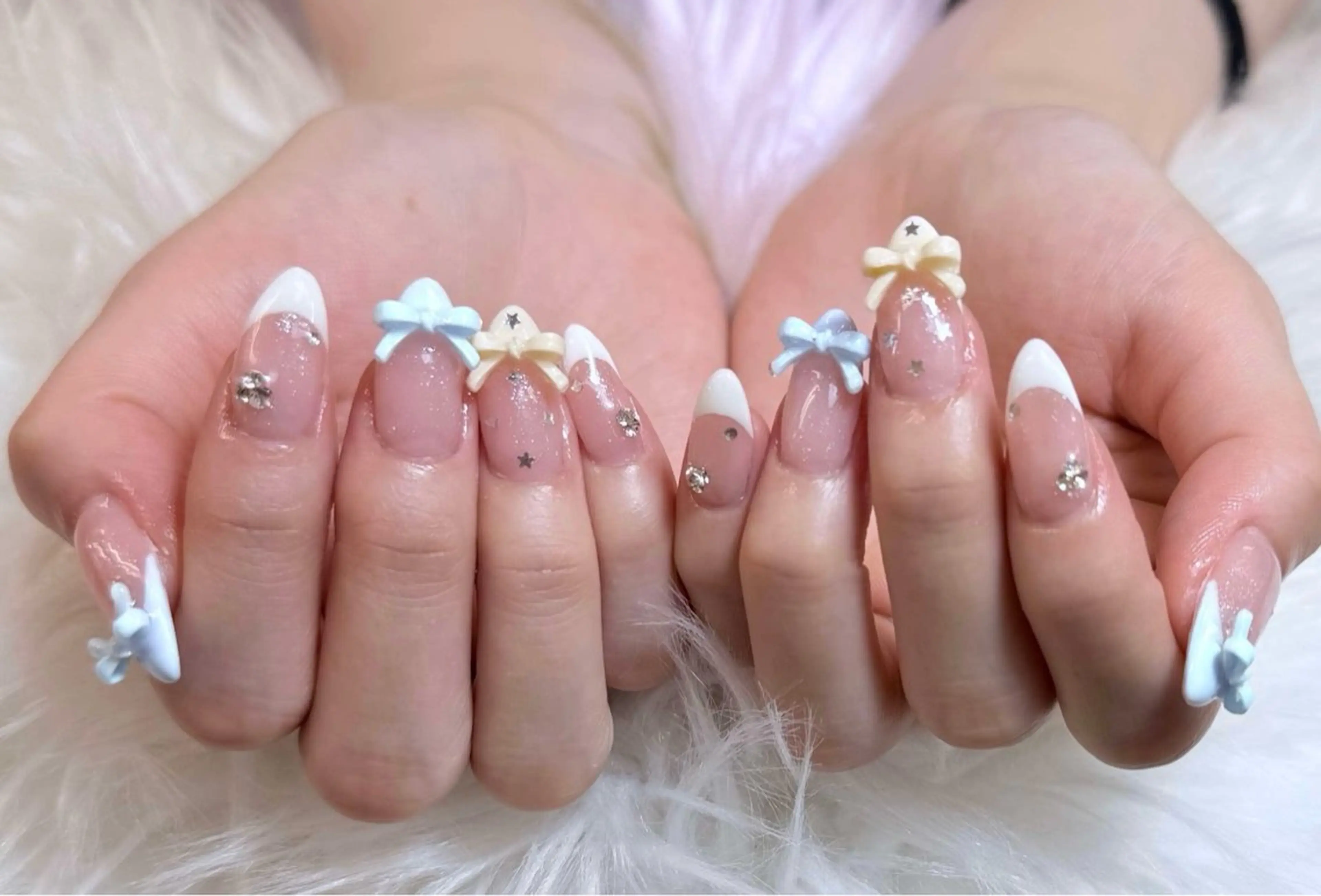 ネイル チークネイル 長さ出し フットネイル マグネットネイル 持ち込み ANH NAIL ゴテゴテ専門店💎のネイルデザイン