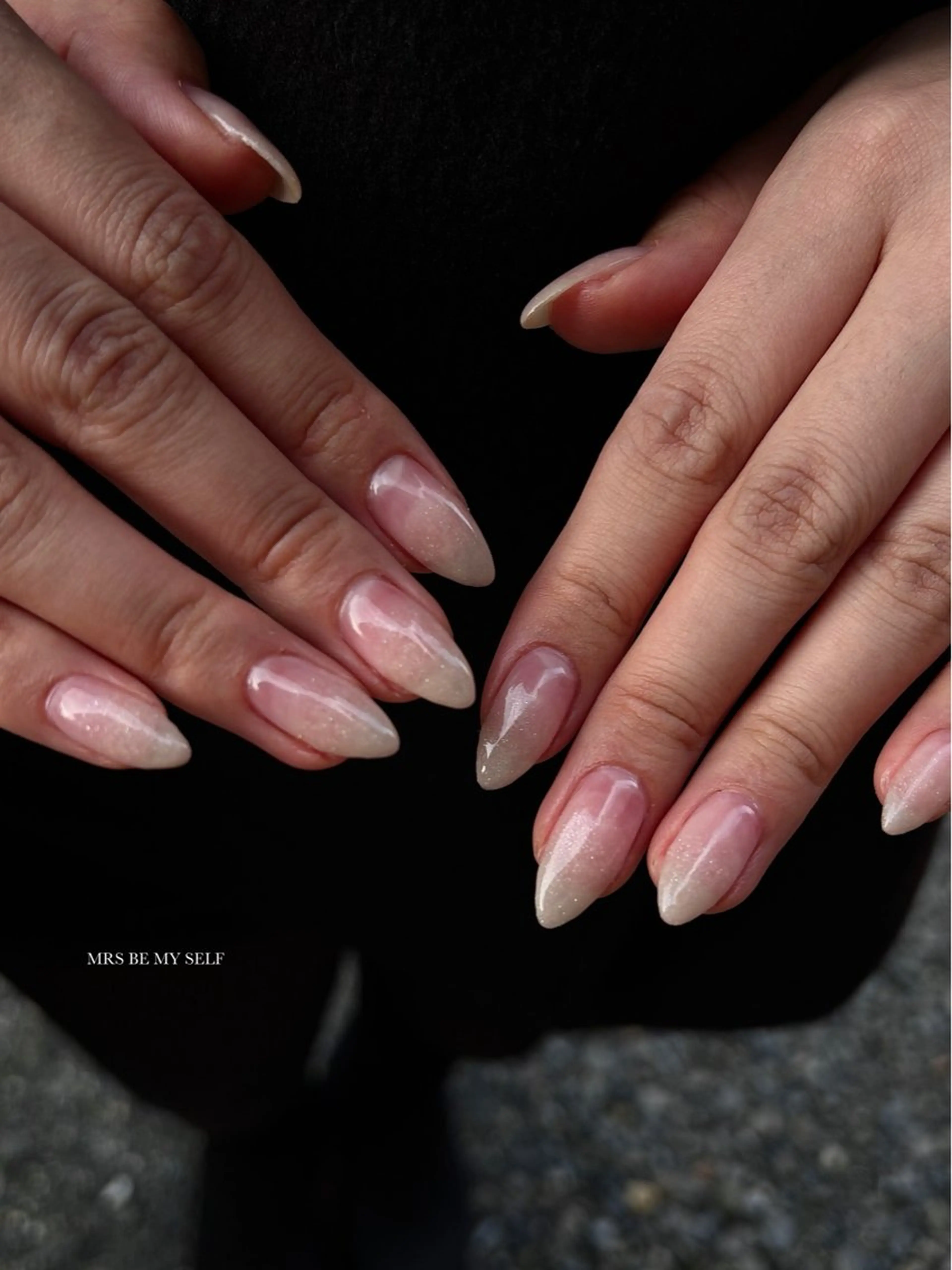 ネイル グラデーション ラメ(グリッター) ラメグラデーション ハンドネイル MRS/ miyu🎀のネイルデザイン