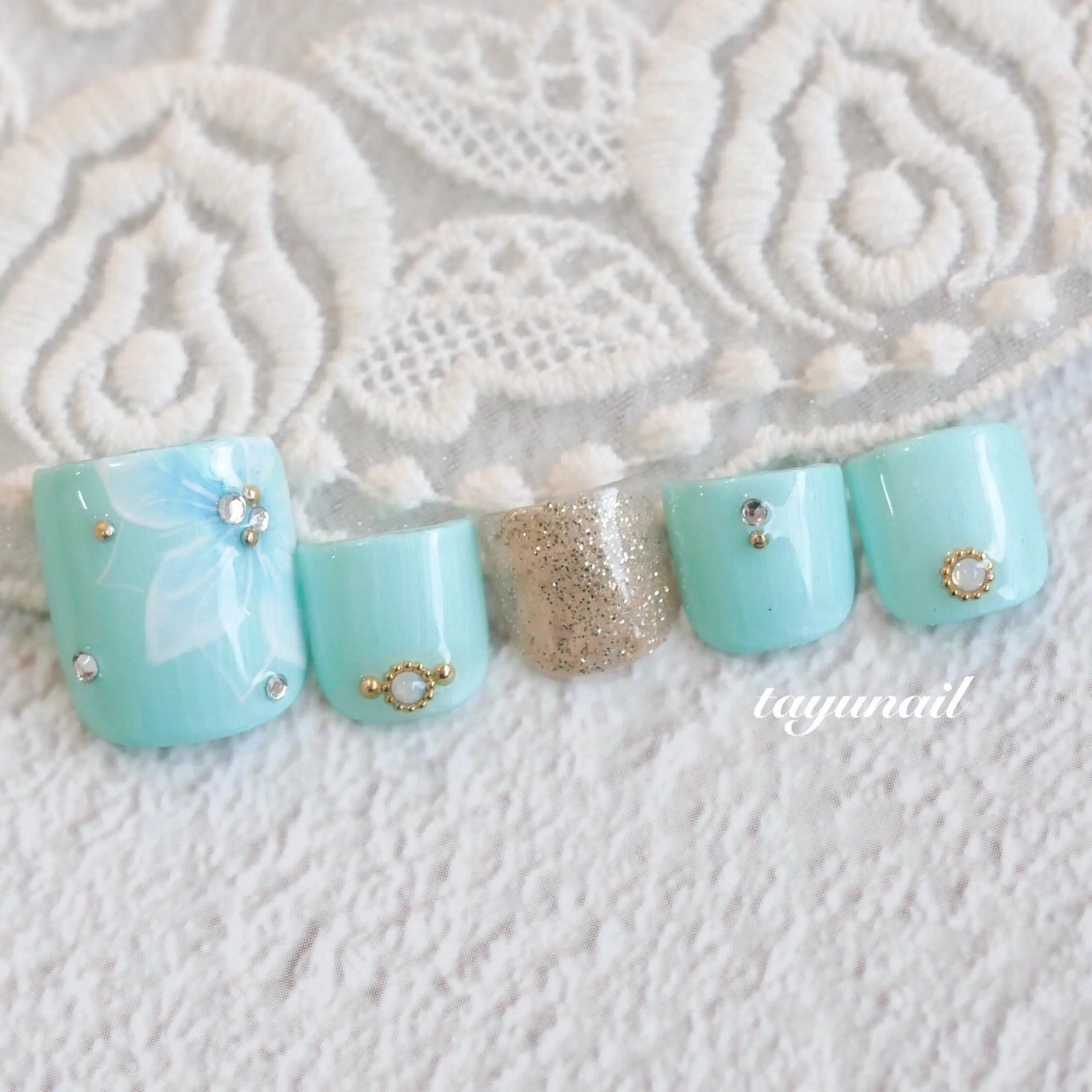 ネイル アートネイル ジェルネイル パラジェル 春ネイル ネイルサロン・ネイルスクール たゆnail所属・ネイルサロン 【たゆnail】のネイルデザイン