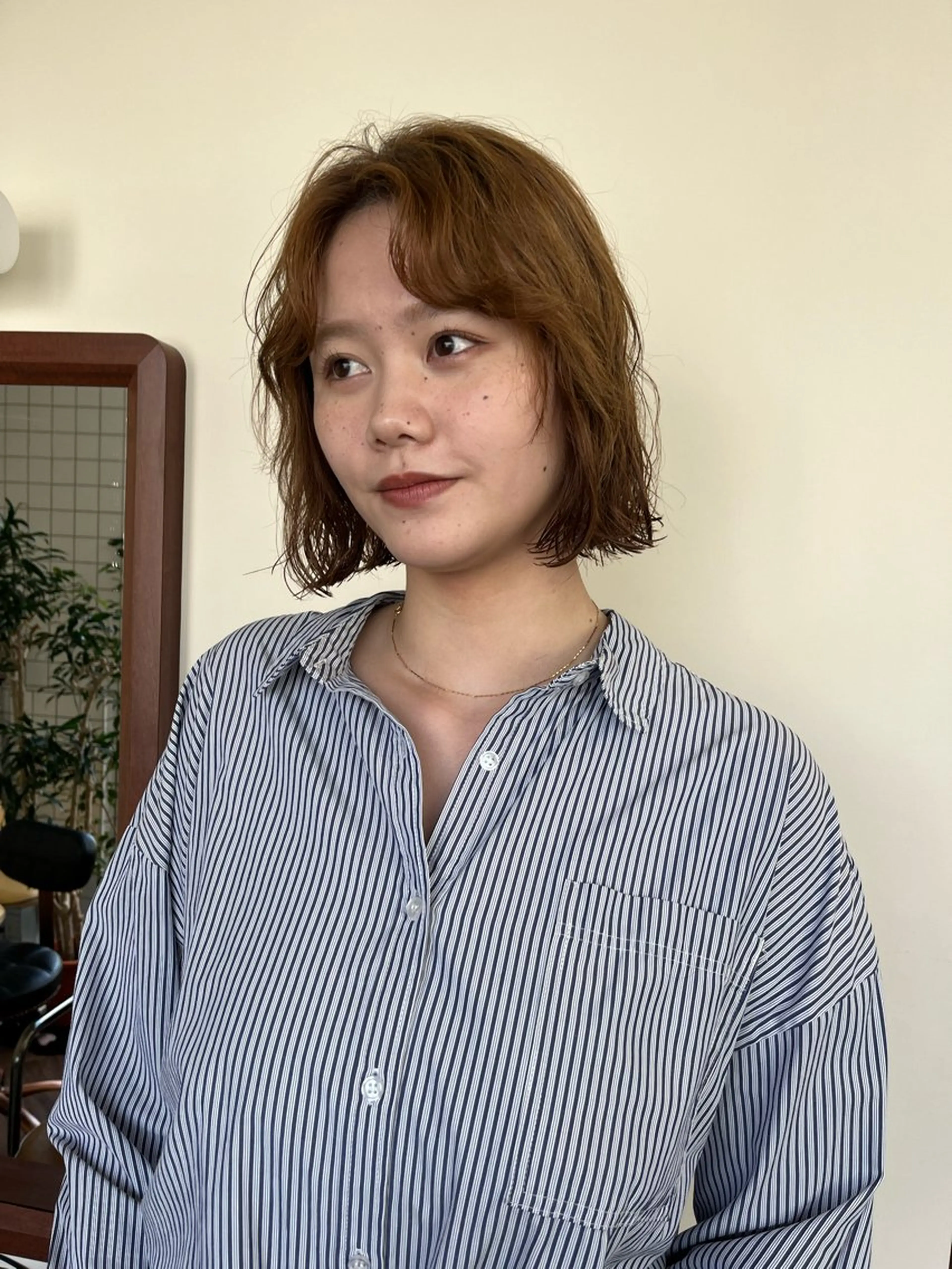 ショート パーマ ニュアンスパーマ カット パーマ ボブパーマ/パーマ ウルフパーマのヘアスタイル