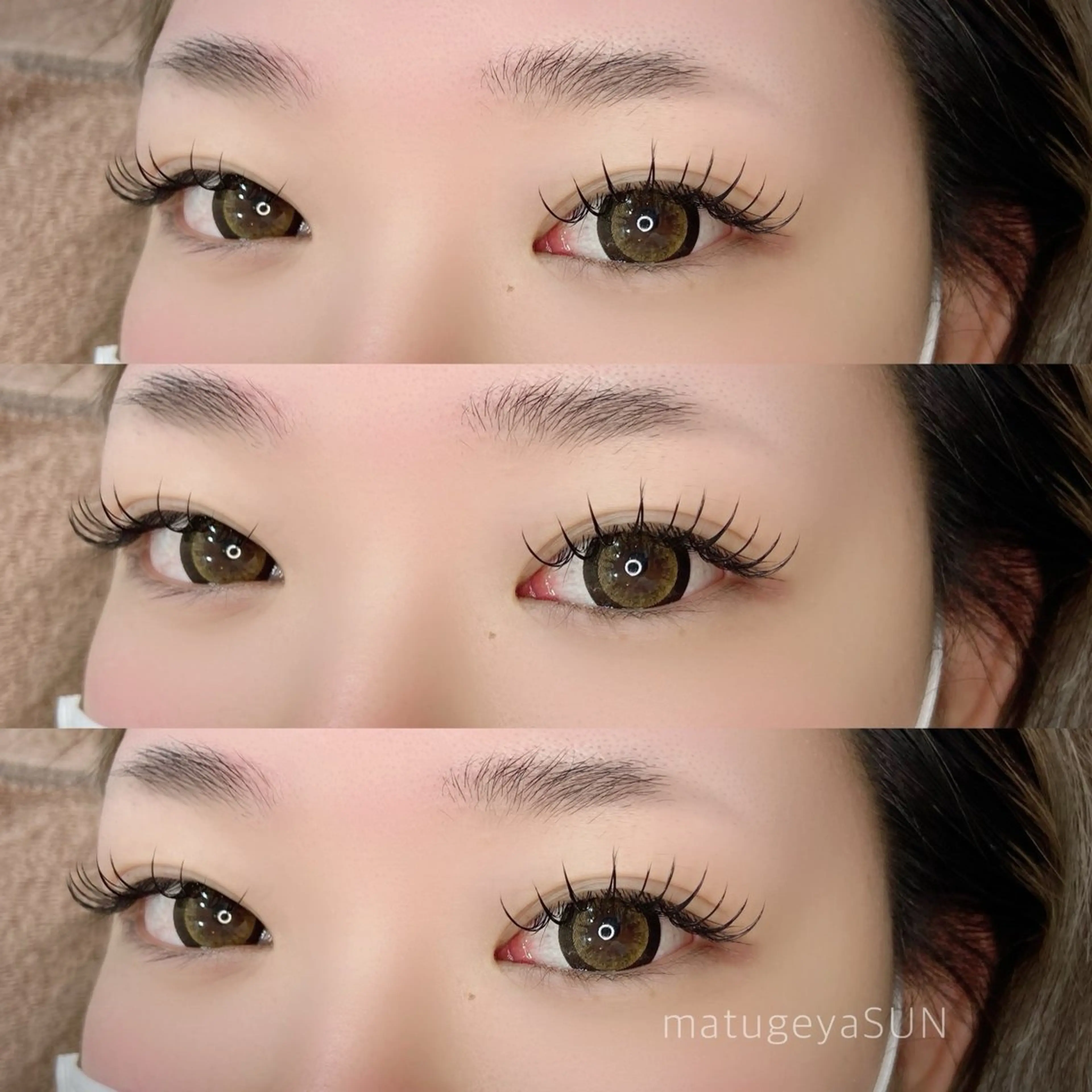 マツエク・マツパ カットスタジオピエロ所属・若江岩田マツエク SUNのマツエク・マツパデザイン