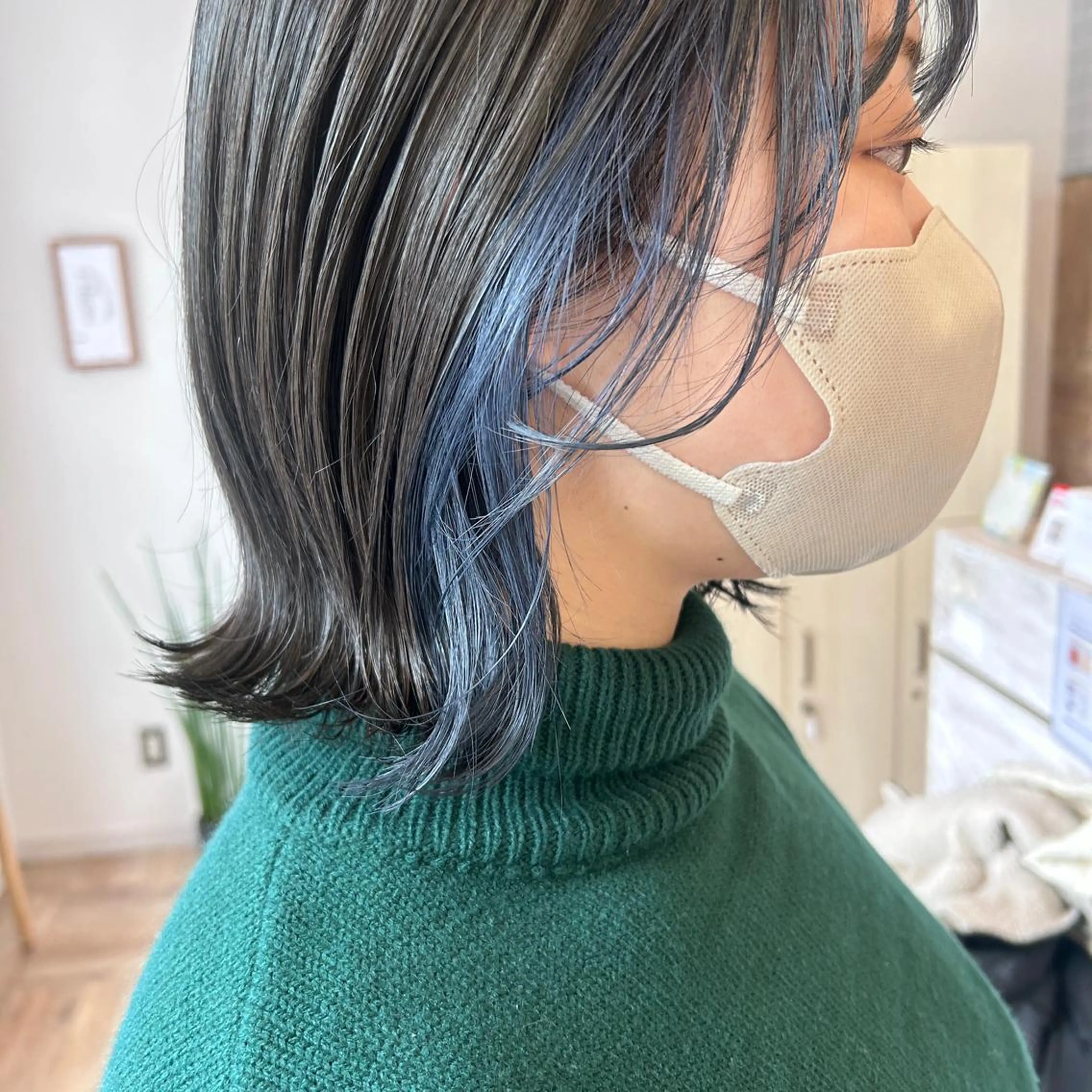 ミディアム カラー 舟橋 りんかのヘアスタイル