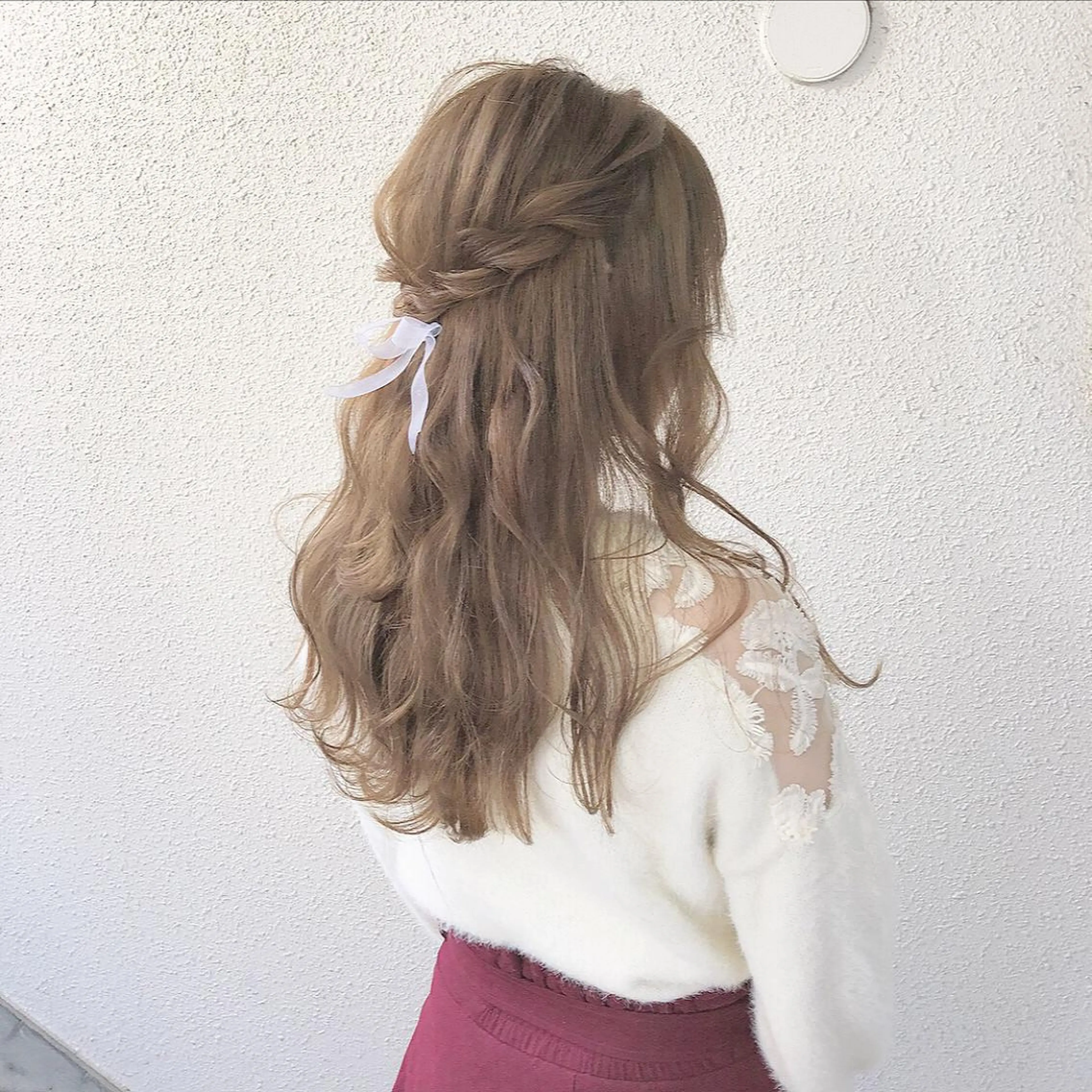 ロング カラー ヘアアレンジ ブリーチ ショコラグレージュ グレージュ autre所属・大久保 ひでなりのヘアスタイル