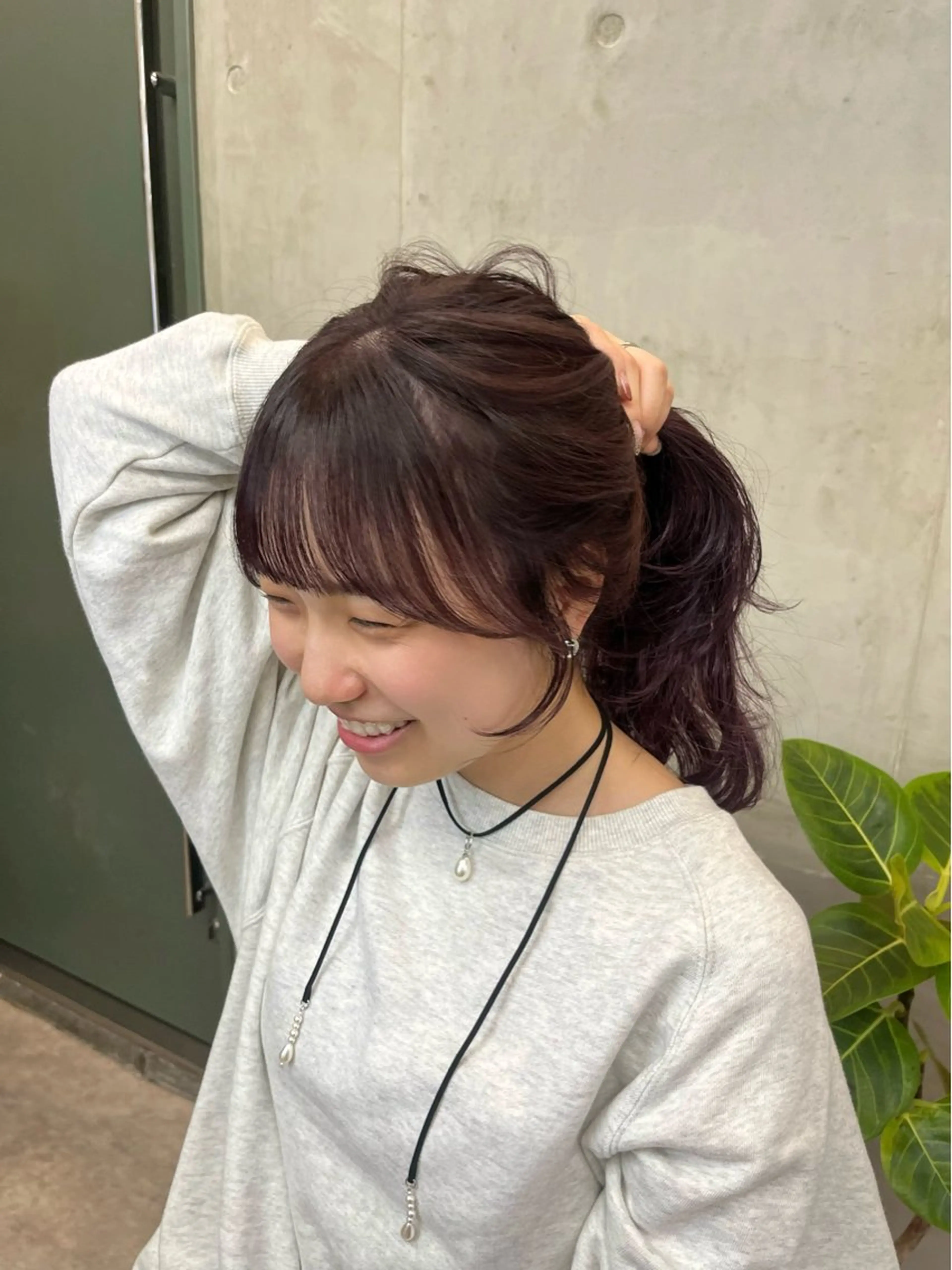 セミロング カラー ベージュカラー ブリーチ ケアブリーチ 透明感カラー ダブルカラー カット SALT WATER所属・🫐 𝐌𝐚𝐨 🫐似合わせcutのヘアスタイル