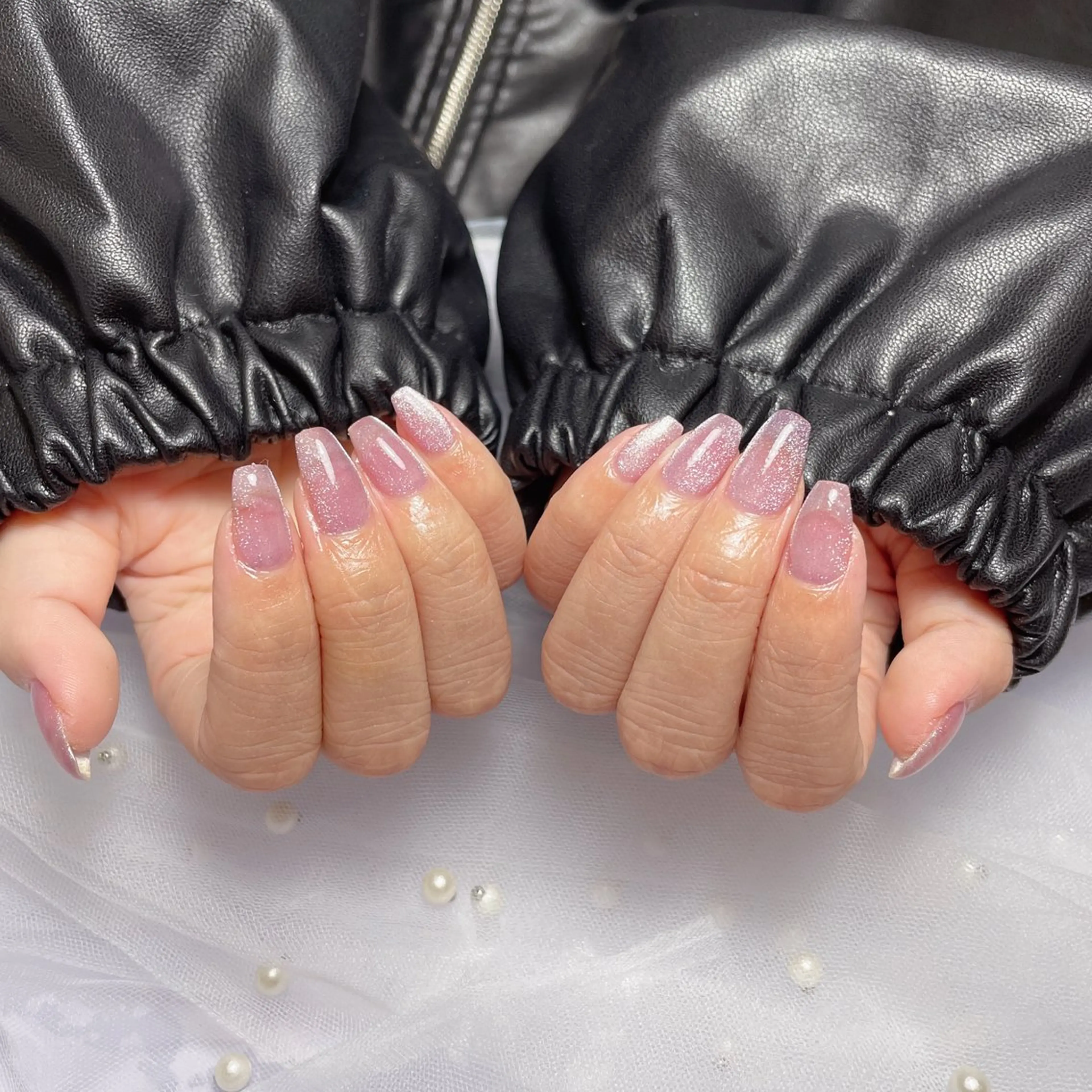 ネイル キラキラネイル マグネットネイル マグネットワンカラー ワンカラーネイル M2 beauty Hoshinaのネイルデザイン