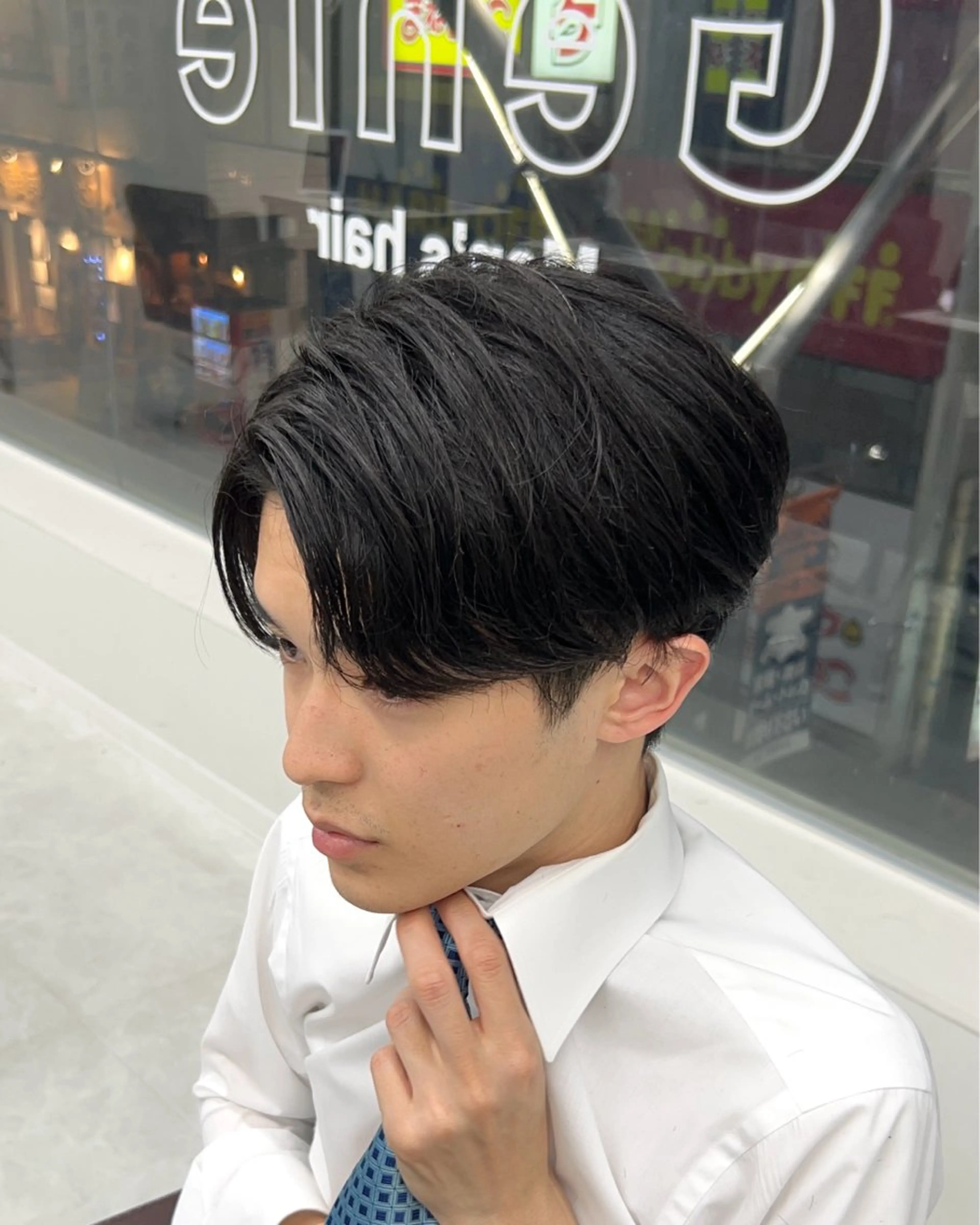 メンズカット+パーマ落とし+トリートメントの写真