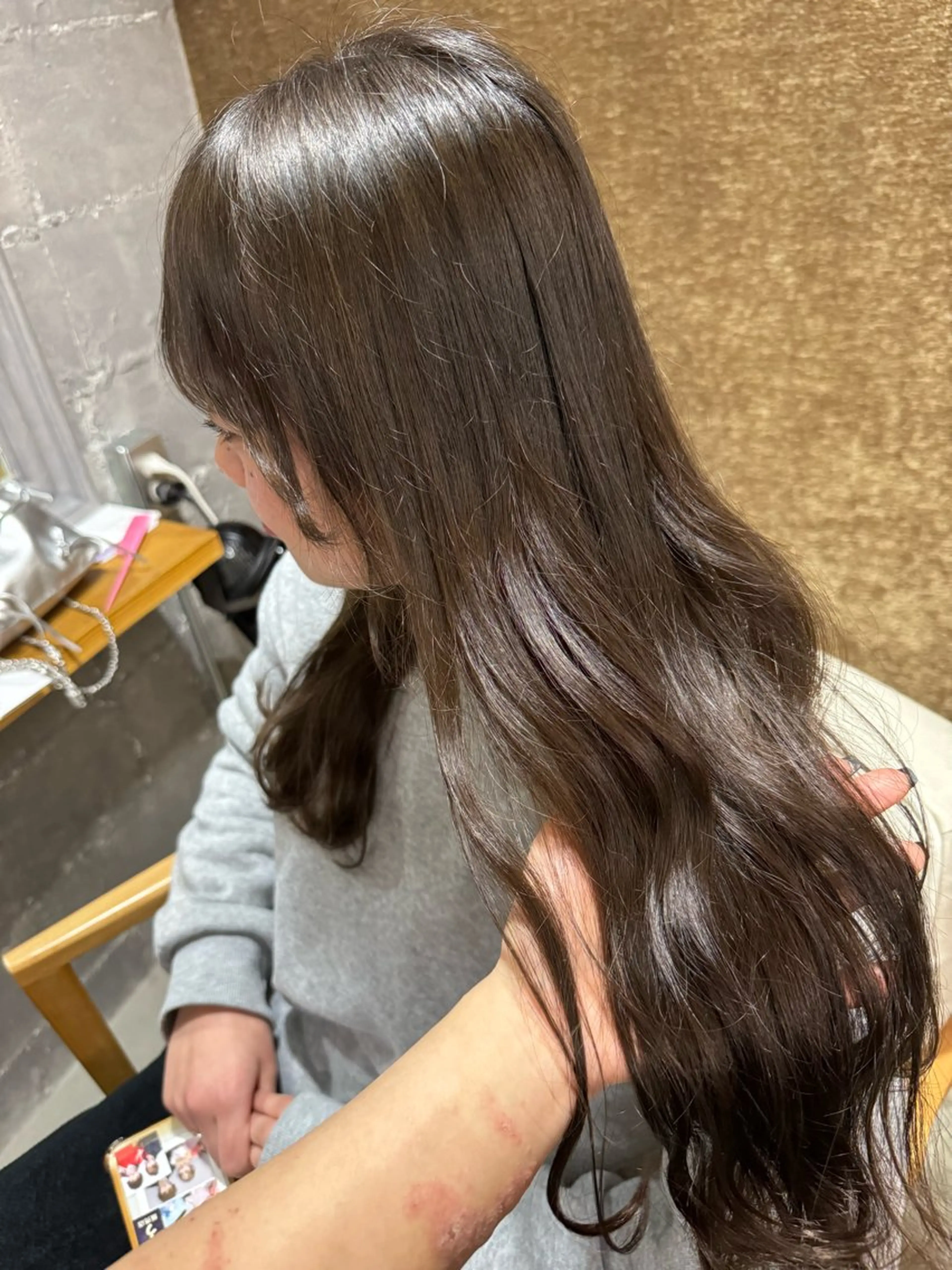 セミロング 韓国レイヤー💖 ハイトーン🍒ྀིのヘアスタイル