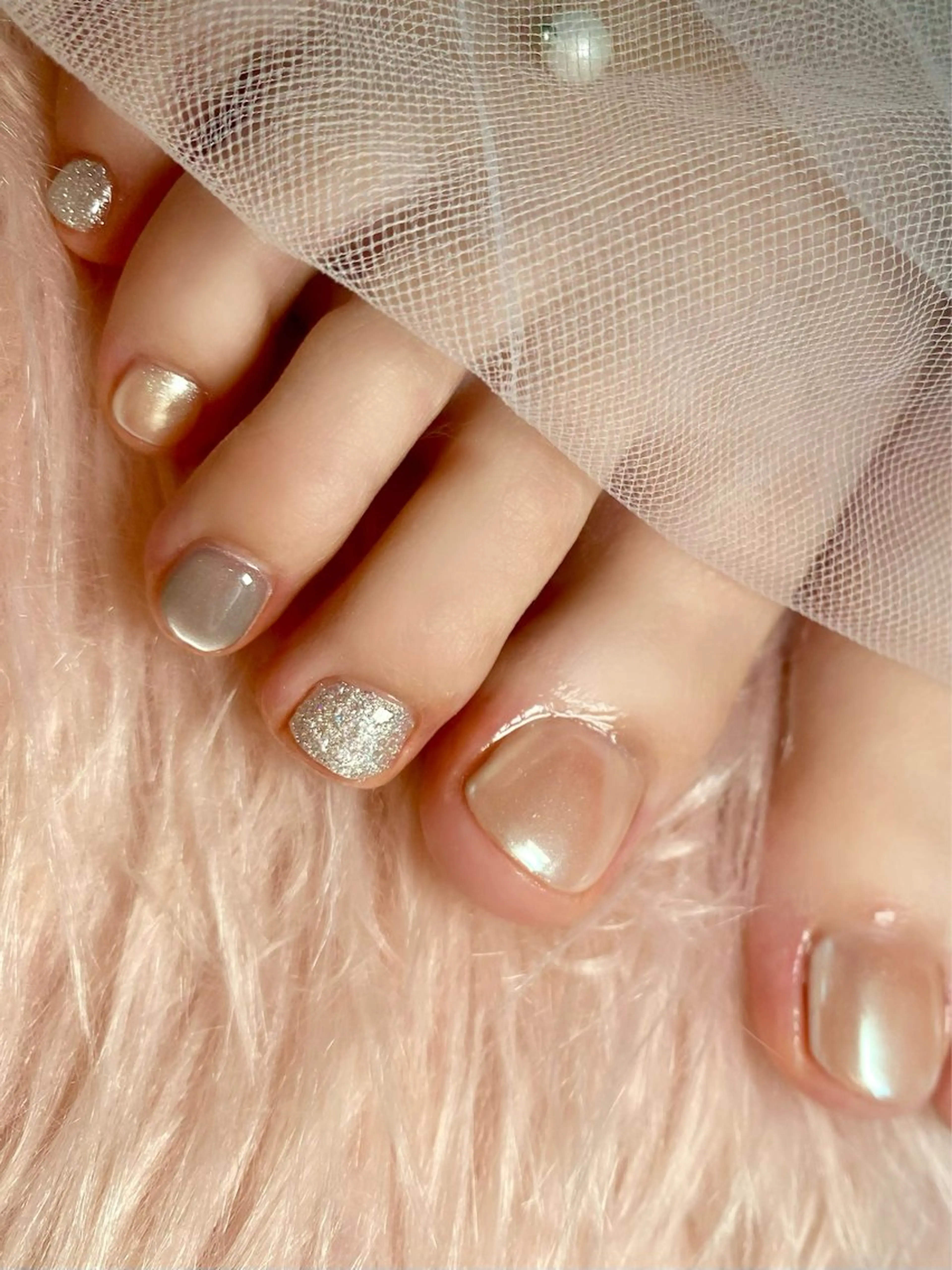 ネイル フットネイル mille feuilleのネイルデザイン