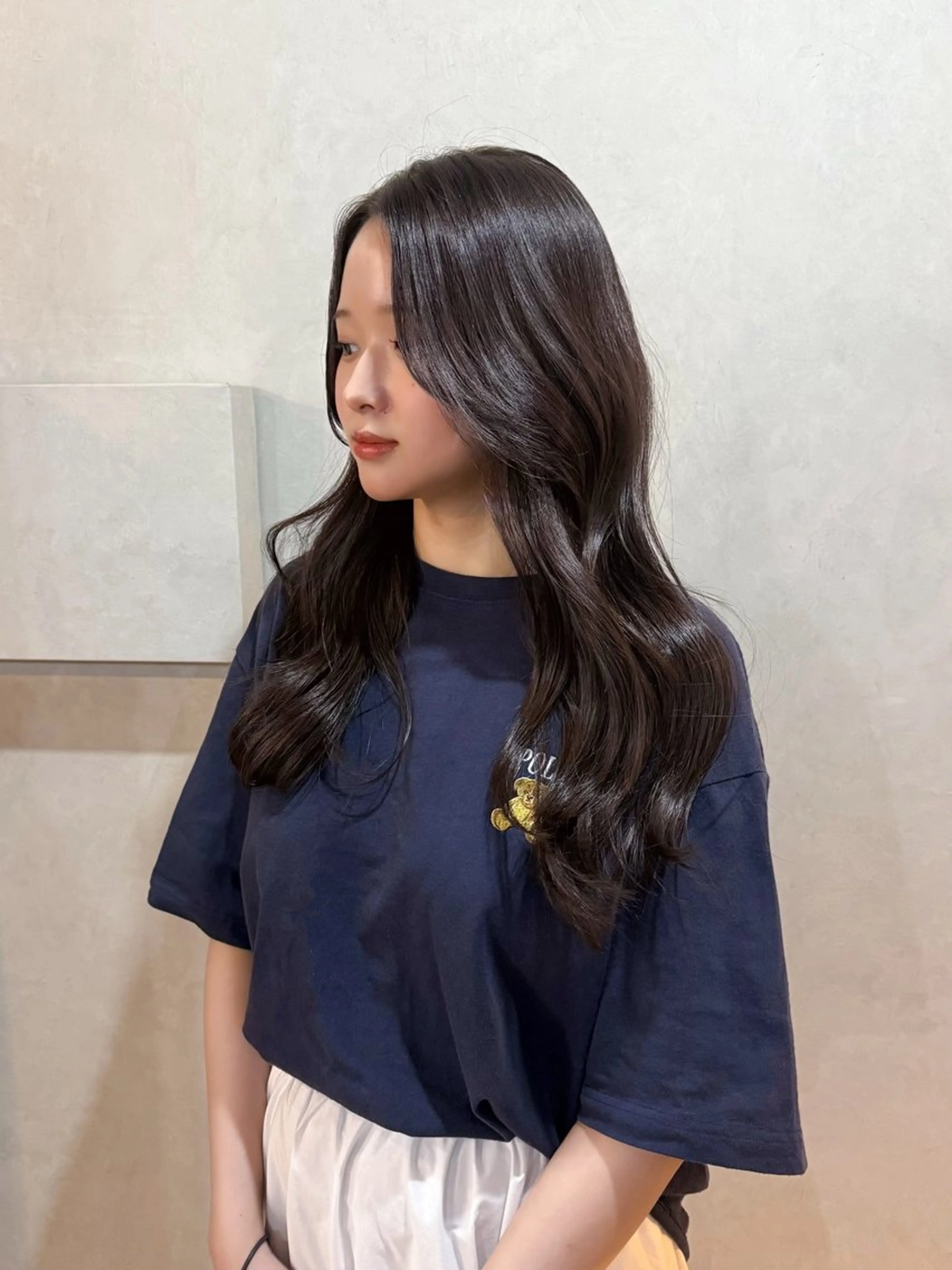 ロング カラー ブラウンカラー カット ヘアカラー トリートメント 幣 あや乃のヘアスタイル