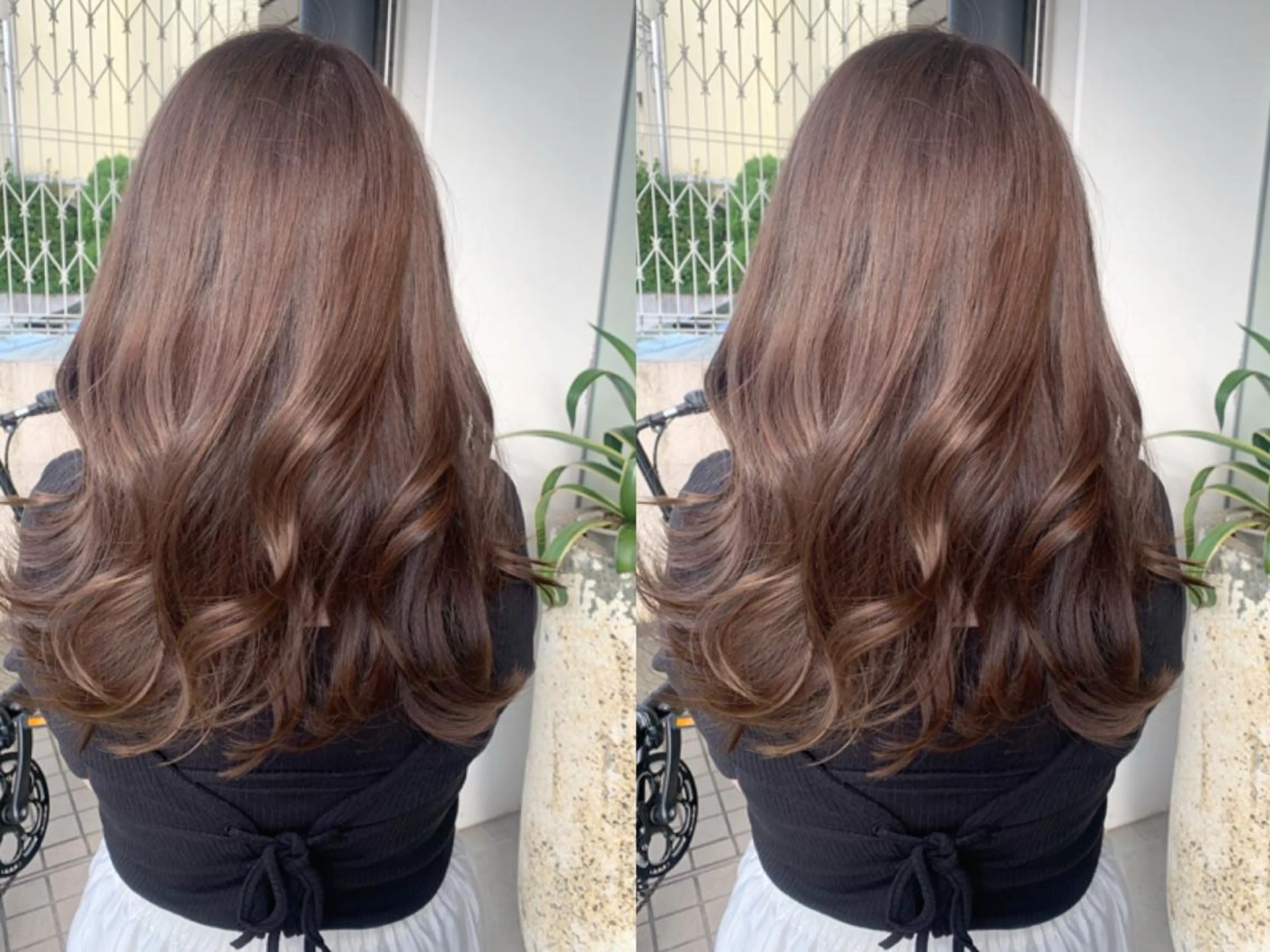 ロング カラー カット ヘアカラー トリートメント ヘッドスパ 透明感/オリーブ/ グレージュ/YUKAのヘアスタイル