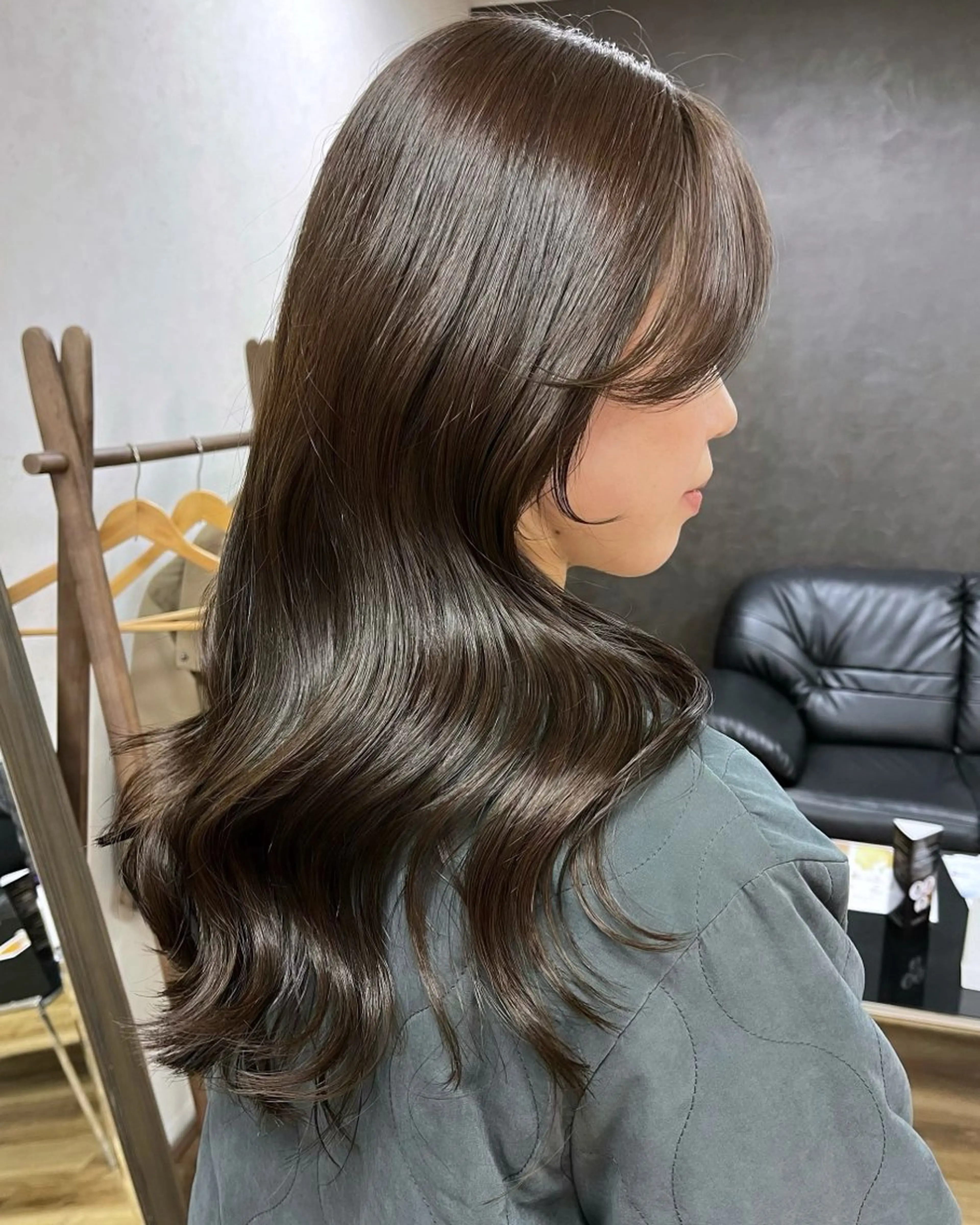 ロング カラー カット ヘアカラー トリートメント nono/パーマ /顔まわりカット🐈のヘアスタイル