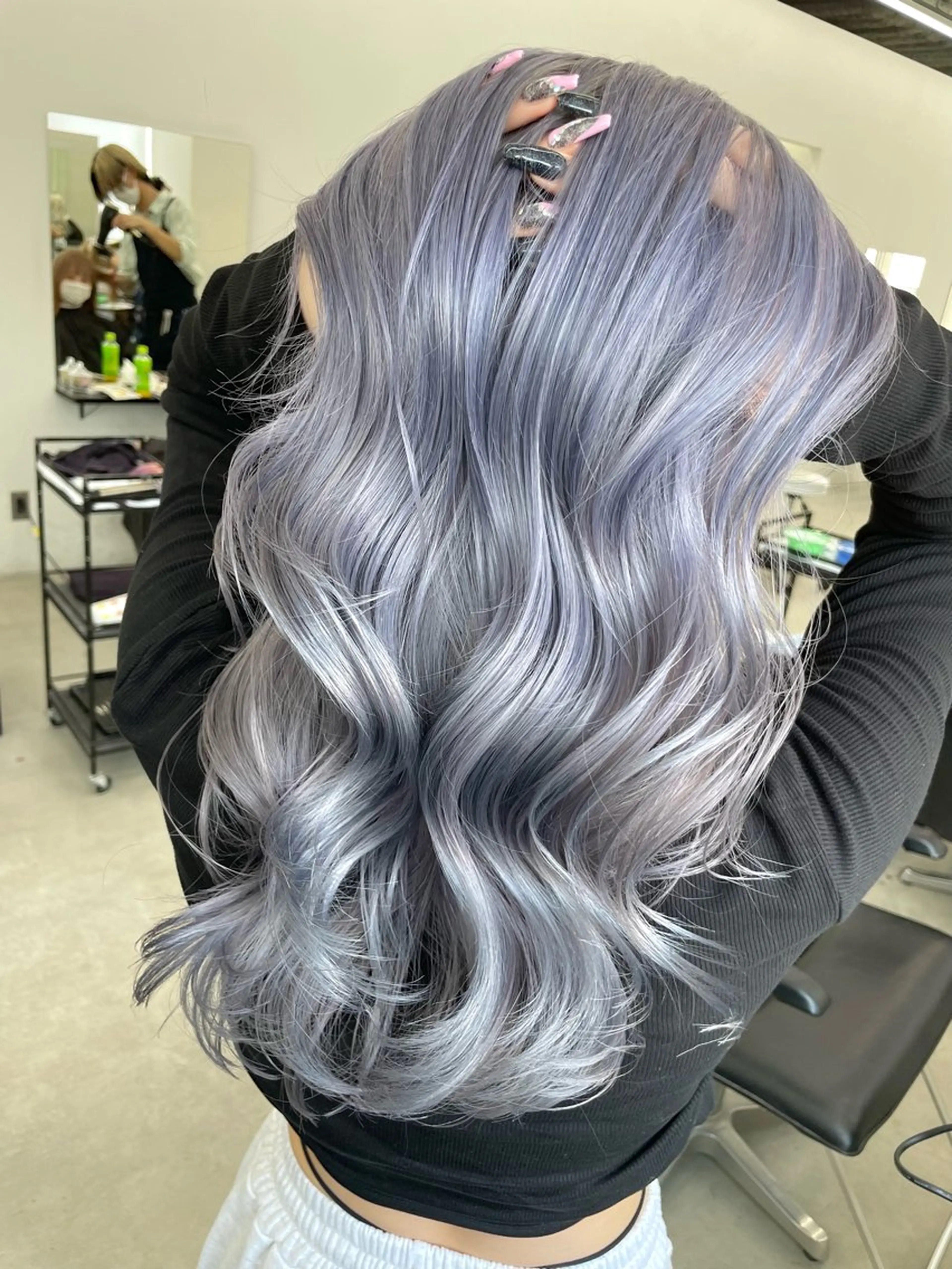 カラー ブリーチ ケアブリーチ 田中 莉香のヘアスタイル