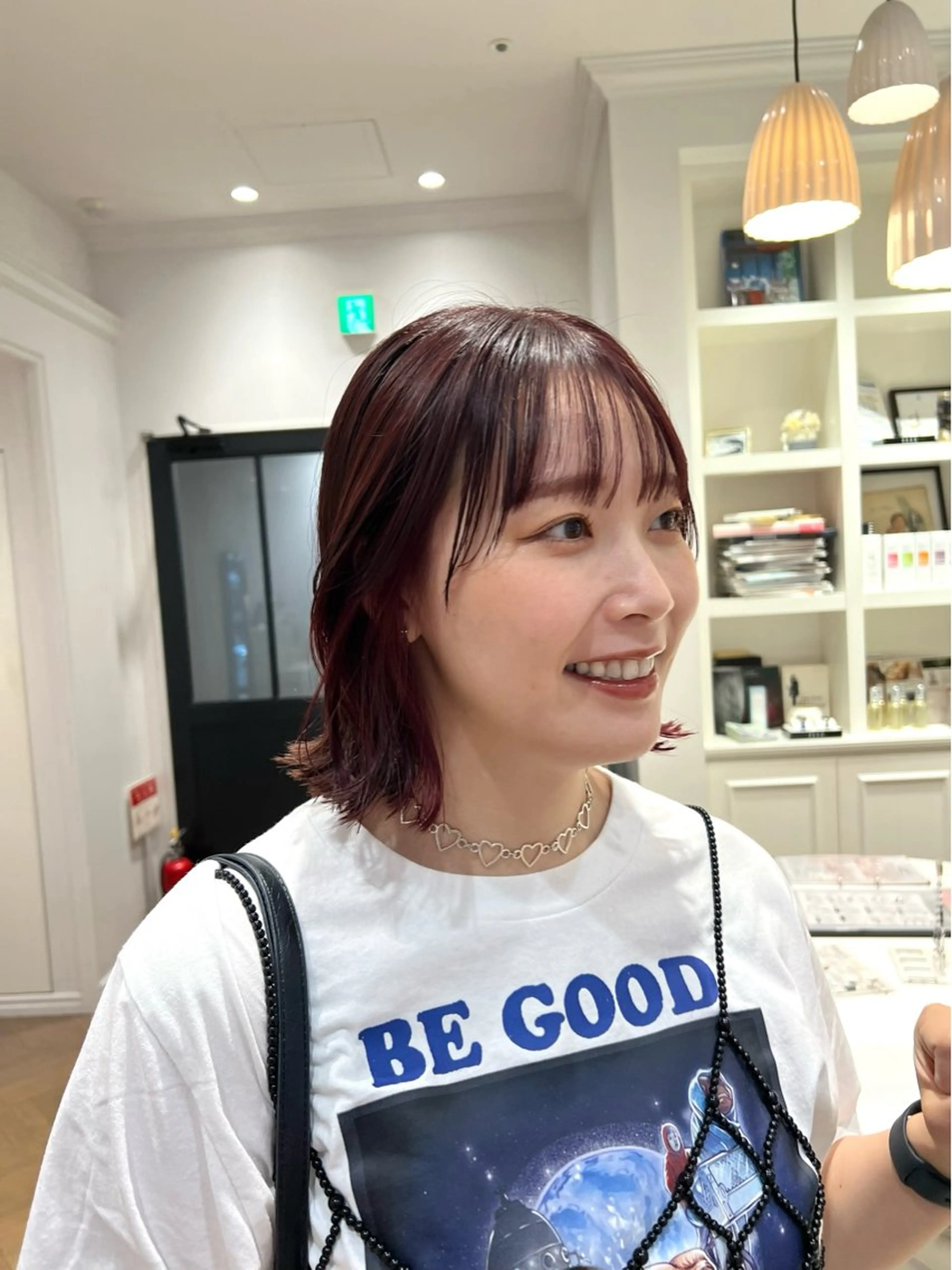 ショート カラー ピンクカラー ボブ カット ヘアカラー トリートメント 似合わせ/レイヤー 💟SAEのヘアスタイル