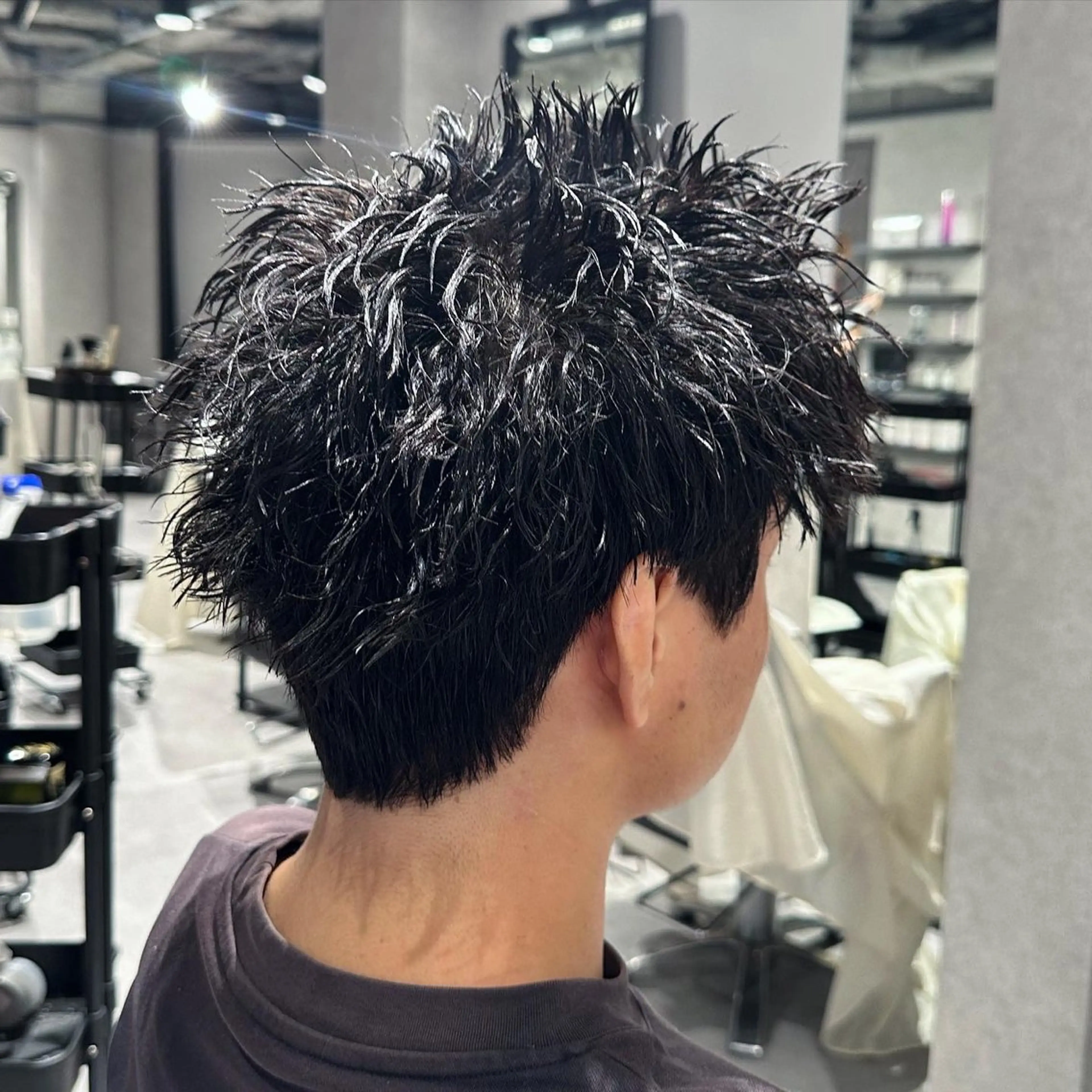 ショート パーマ ヘアアレンジ メンズ NEXT NEO所属・メンズヘア静岡 ✂︎Ryuheiのヘアスタイル