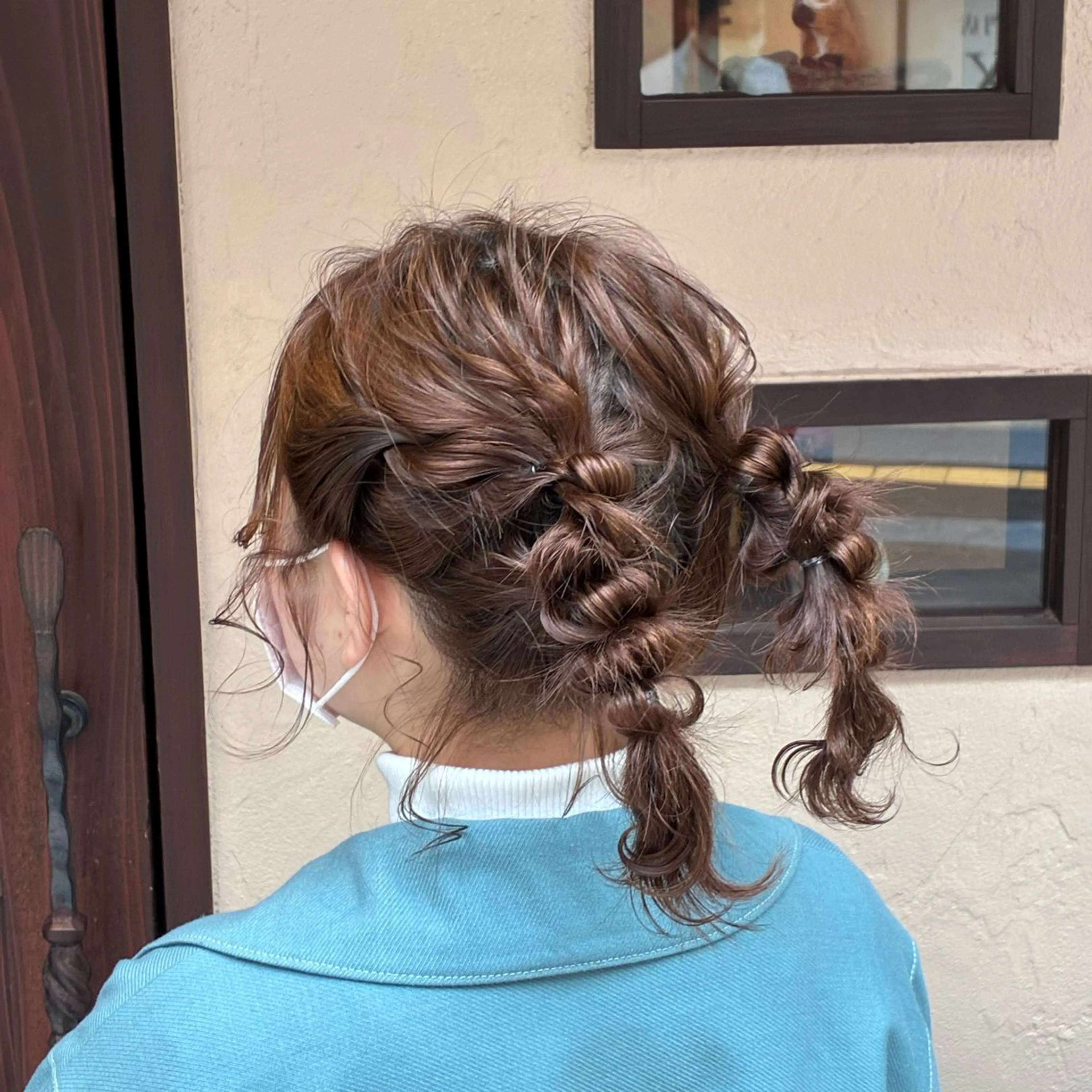 ミディアム ヘアアレンジ 若林 美帆のヘアスタイル