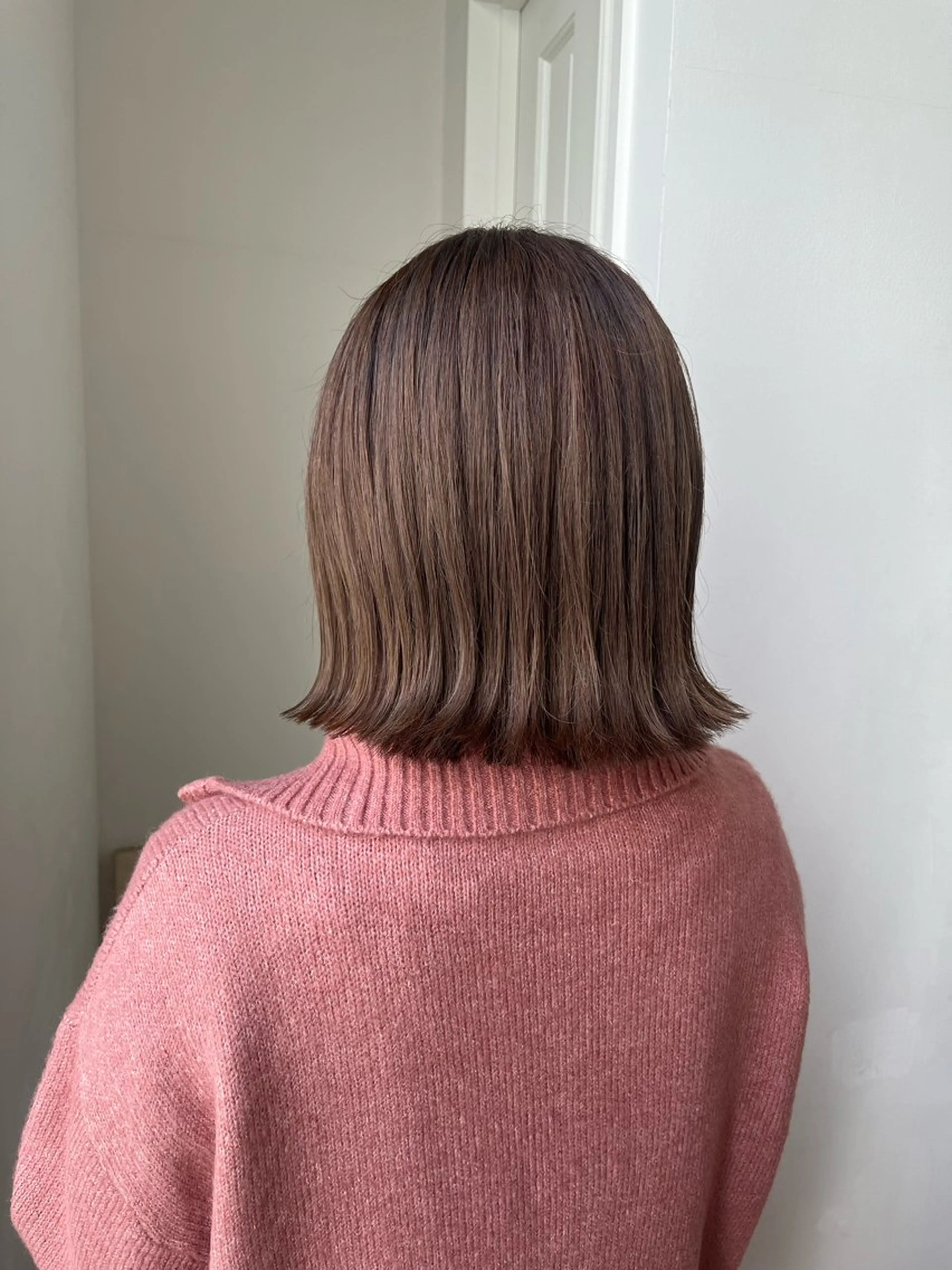 ミディアム ボブ 暖色カラー/似合わせ カット/名古屋/辻のヘアスタイル