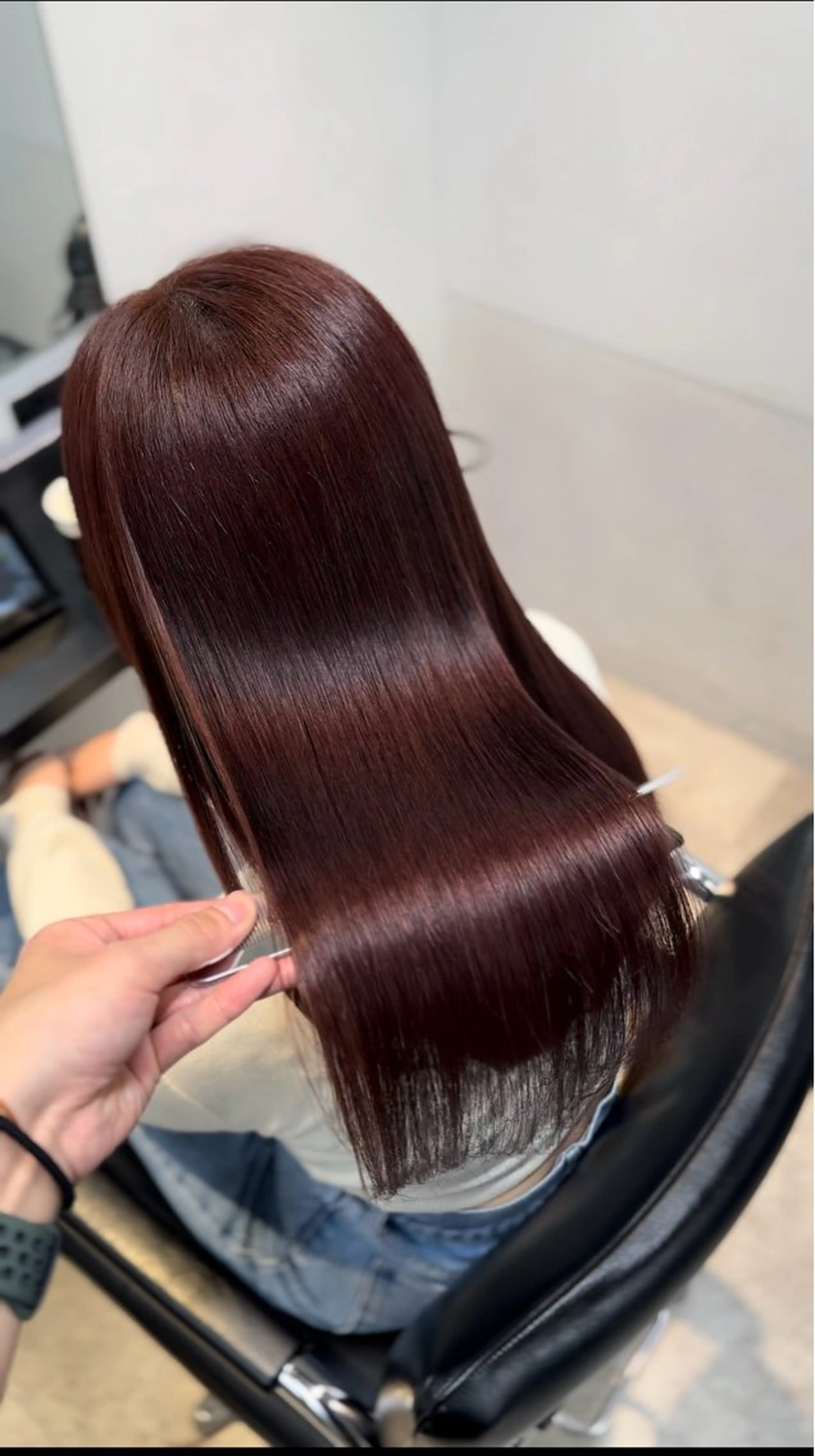 ロング 髪質改善 トリートメント ヘアカラー トリートメント ツヤ髪 ／髪質改善 松岡将太郎のヘアスタイル