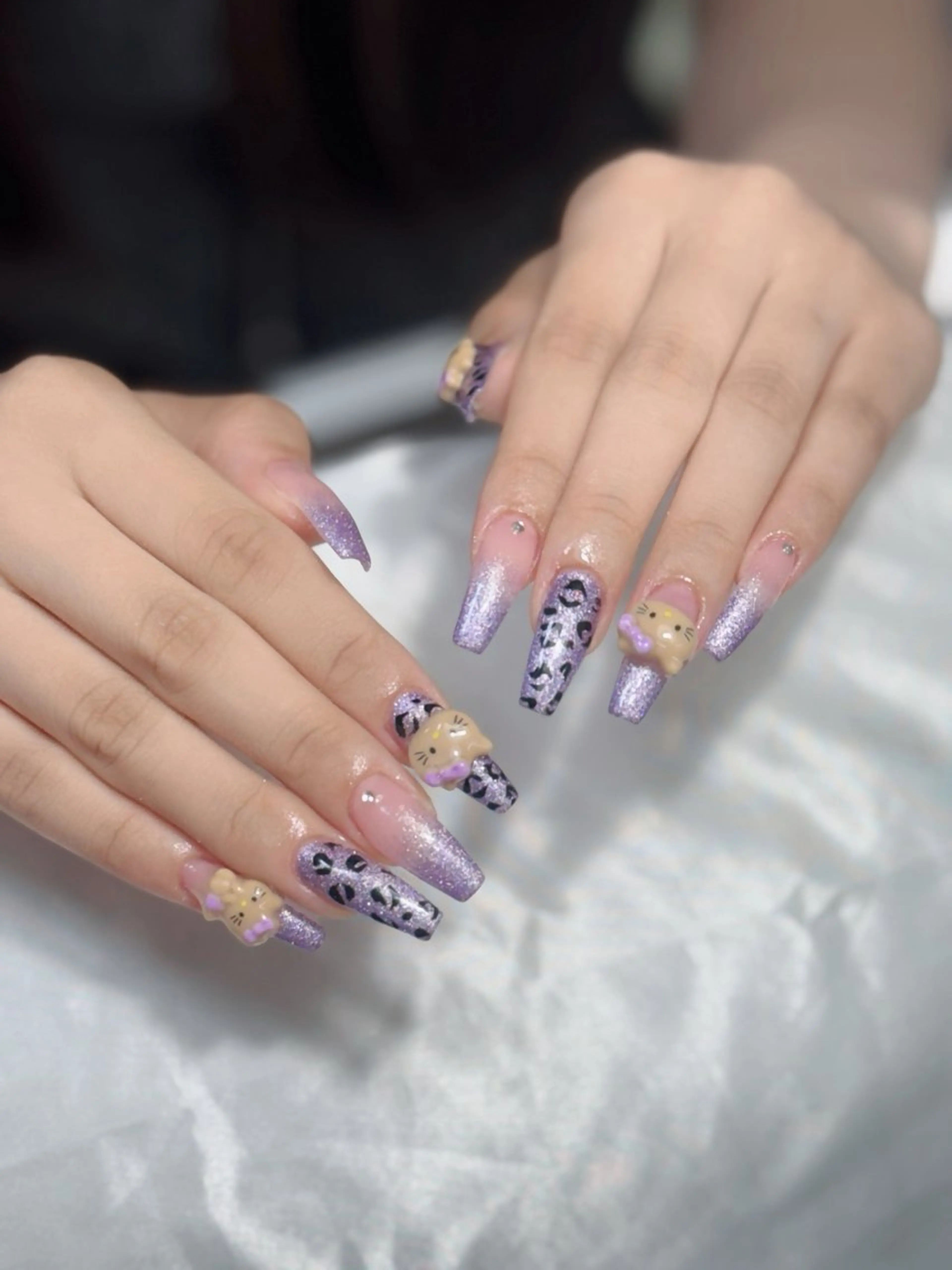 ネイル ジェルネイル 韓国ネイル マグネットネイル ネイルチップ 冬ネイル Lenie Nail Salonのネイルデザイン