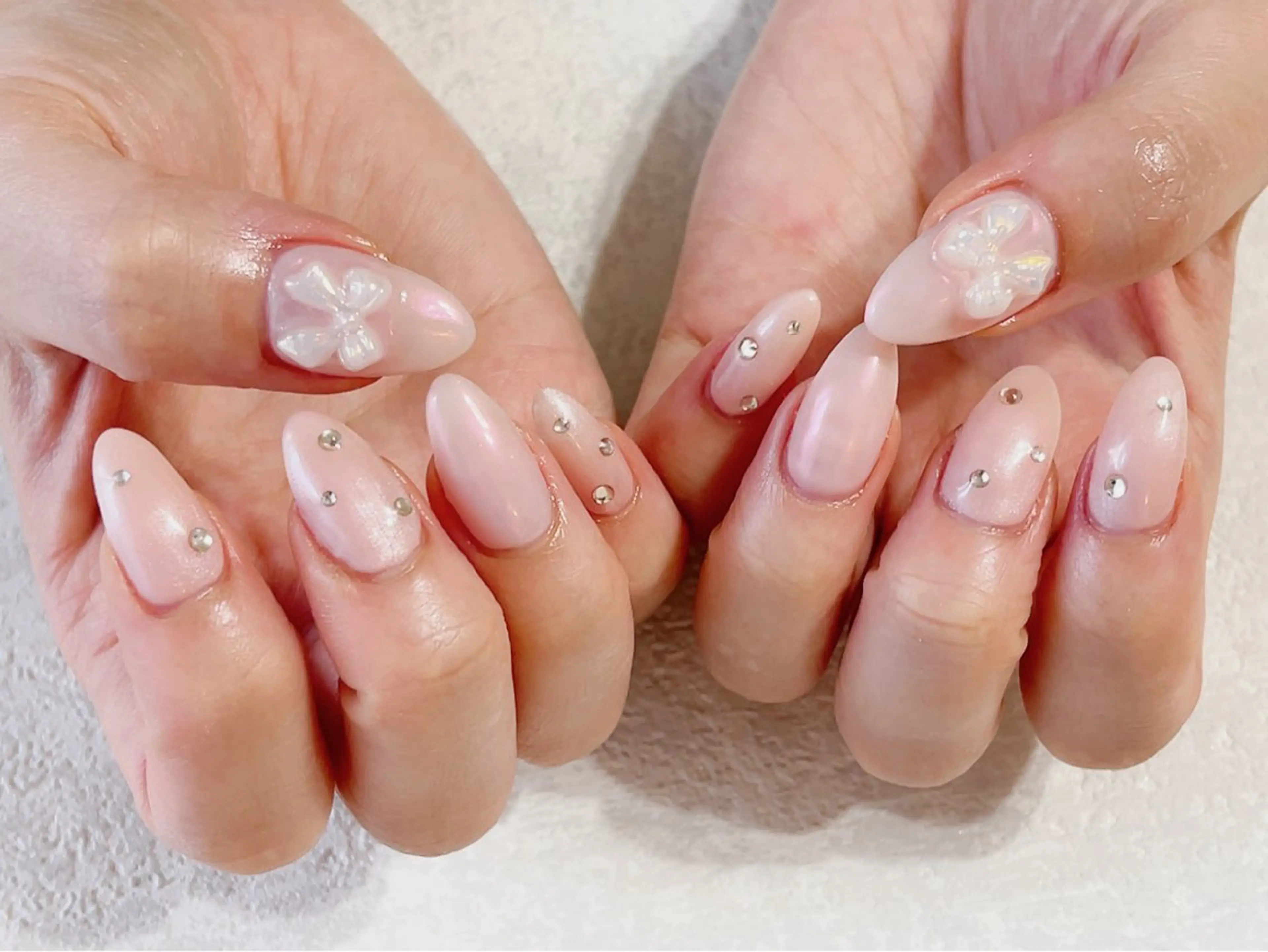 ネイル ジェルネイル メンズネイル パラジェル リボン 夏ネイル kikinail 溝の口のネイルデザイン