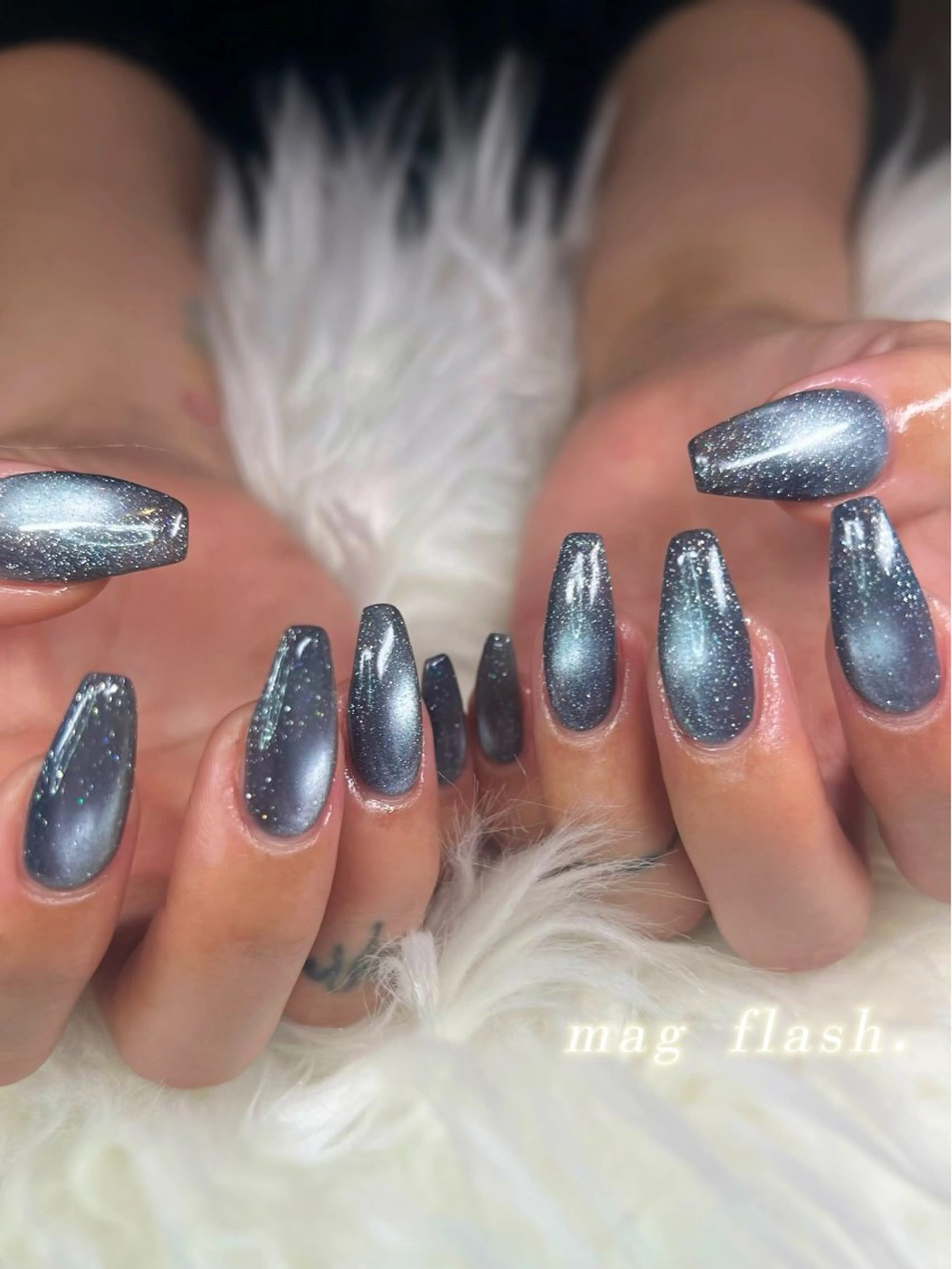 ネイル マグネットネイル Bianca大名店 yonekuraのネイルデザイン