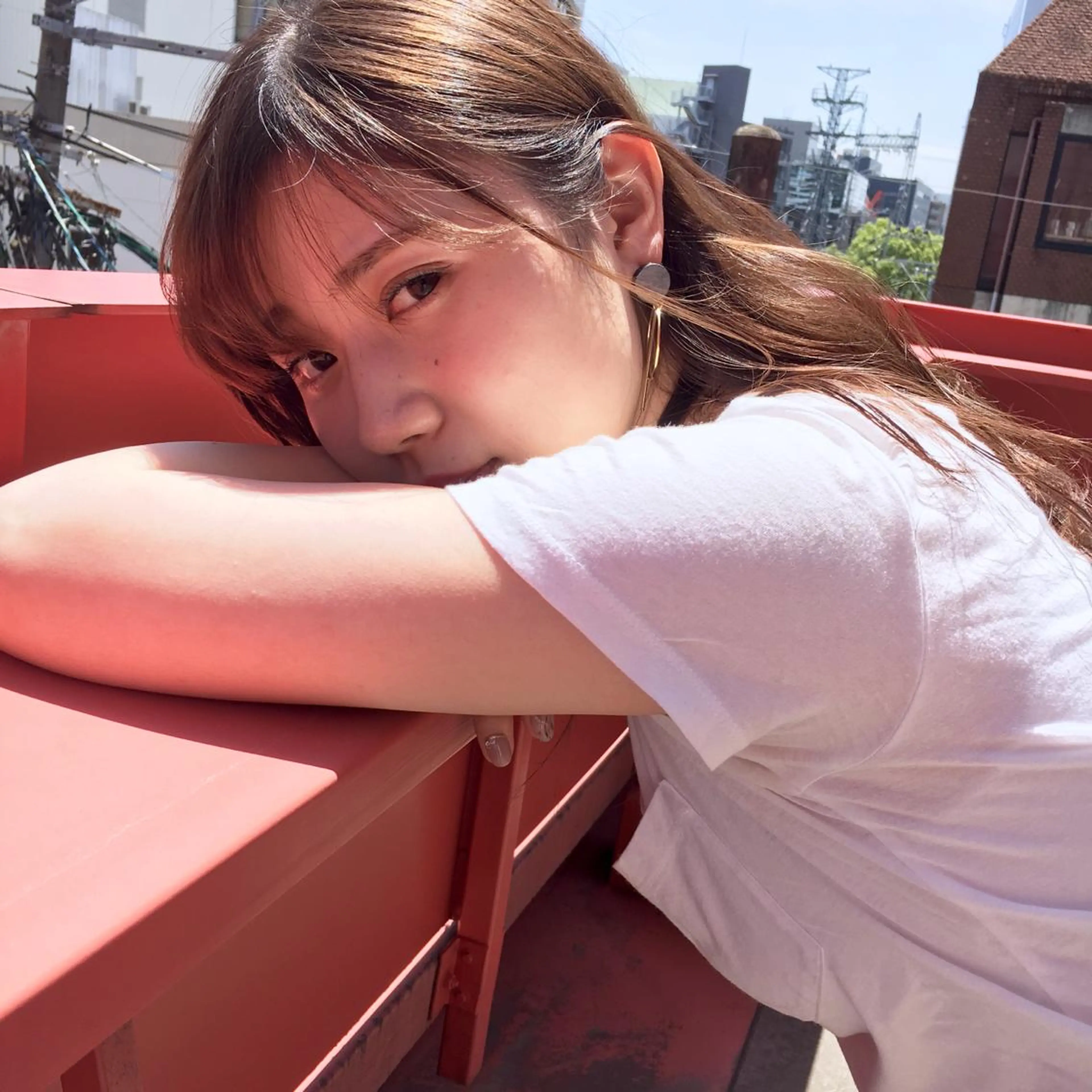 セミロング カラー アディクシーカラー ブリーチ 透明感カラー ブリーチなしカラー 外国人風カラー 上川 美幸のヘアスタイル