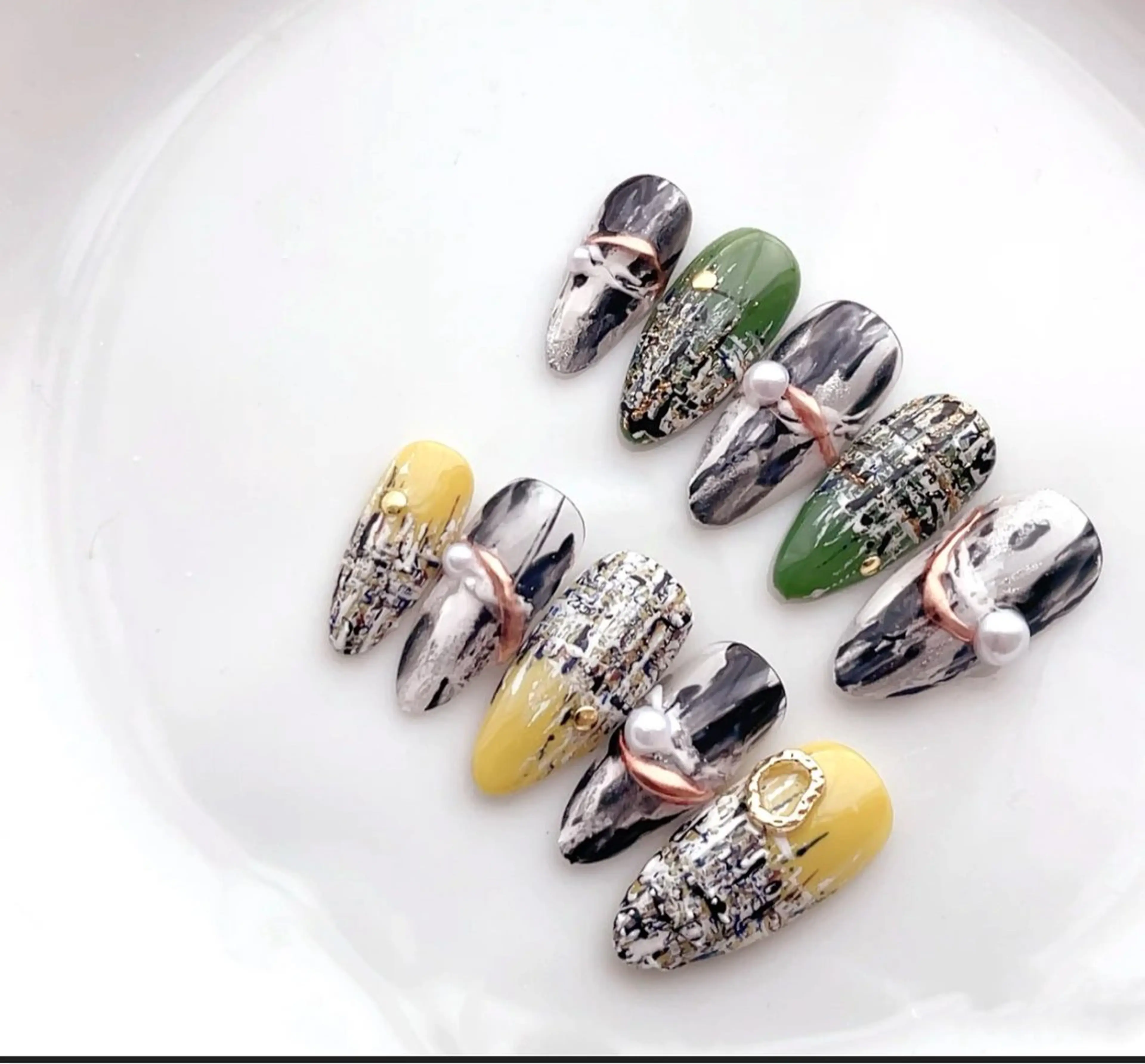 ネイル アートネイル チークネイル 長さ出し フレンチネイル ジェルネイル YK Beauty Salonのマツエク・マツパデザイン